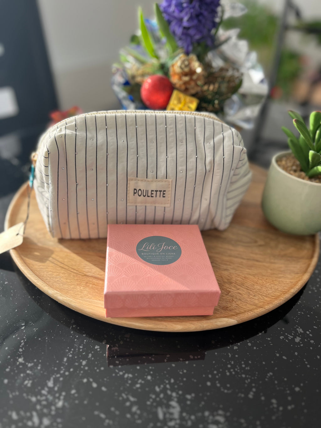 Trousse de toilettes coton 20*10cm