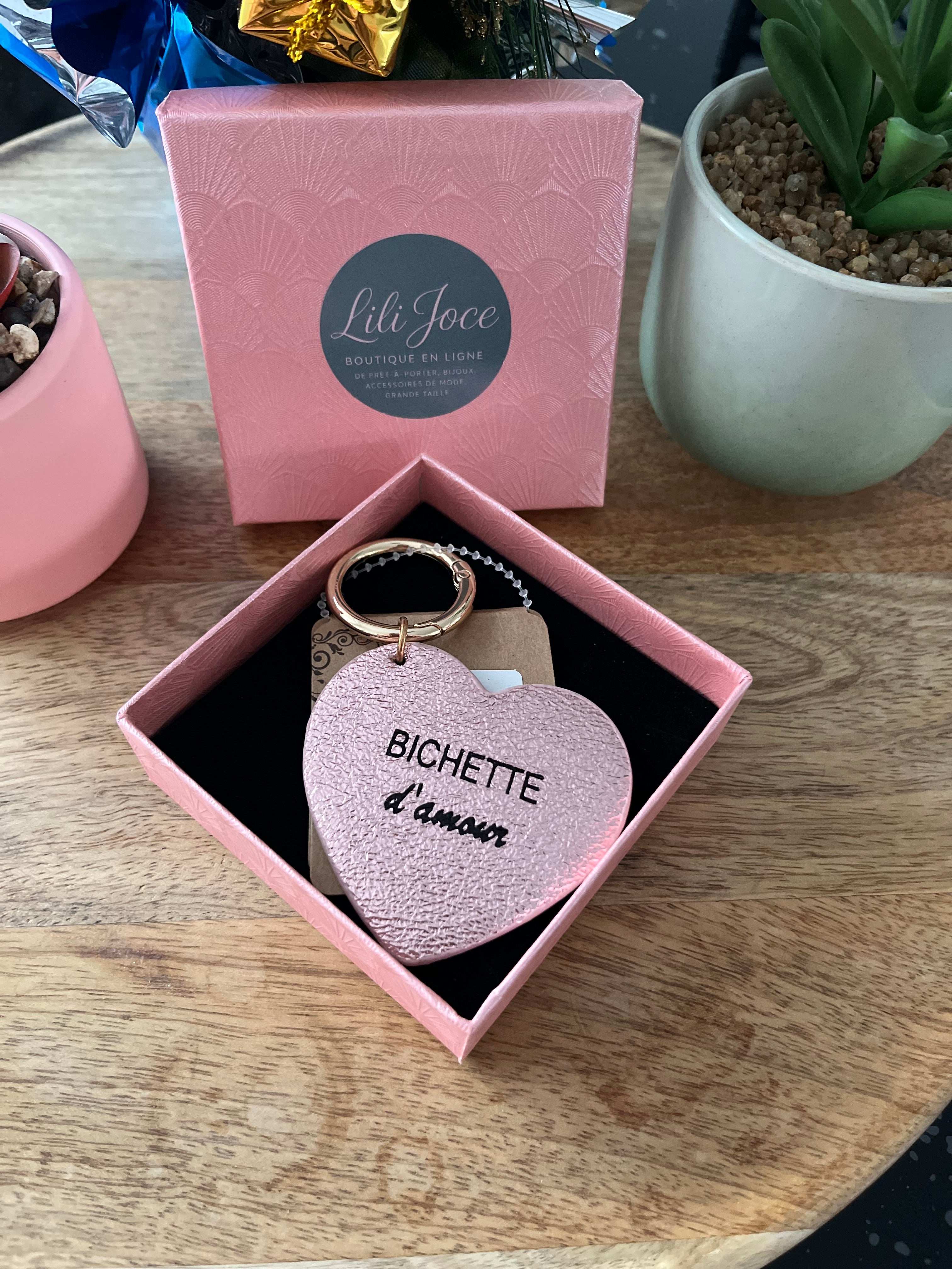 Porte Clé Bichette Rose