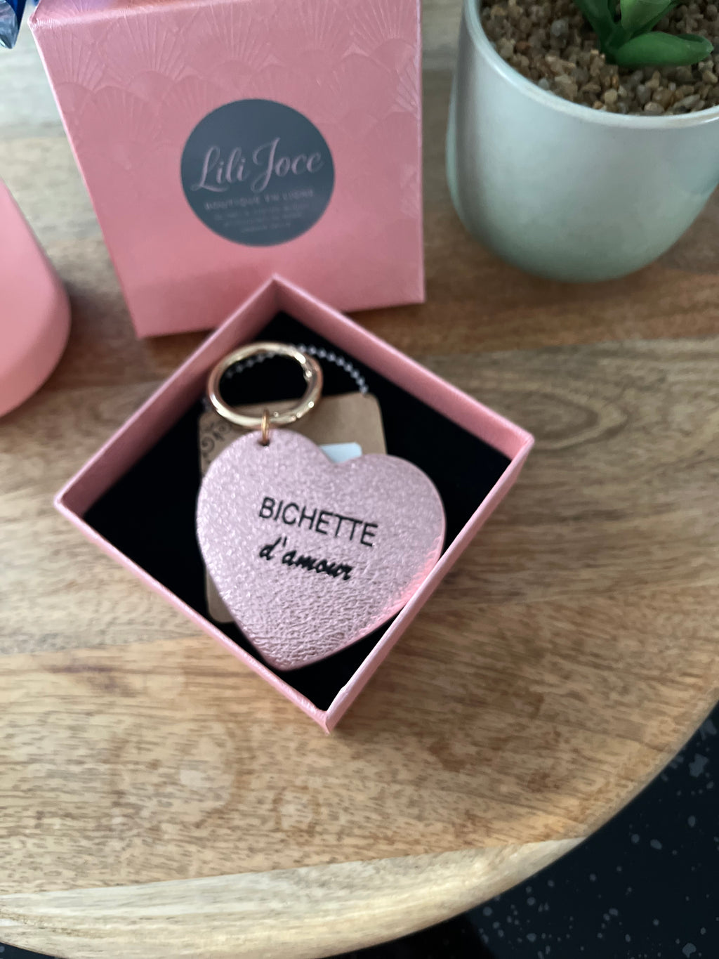 Porte Clé Bichette Rose