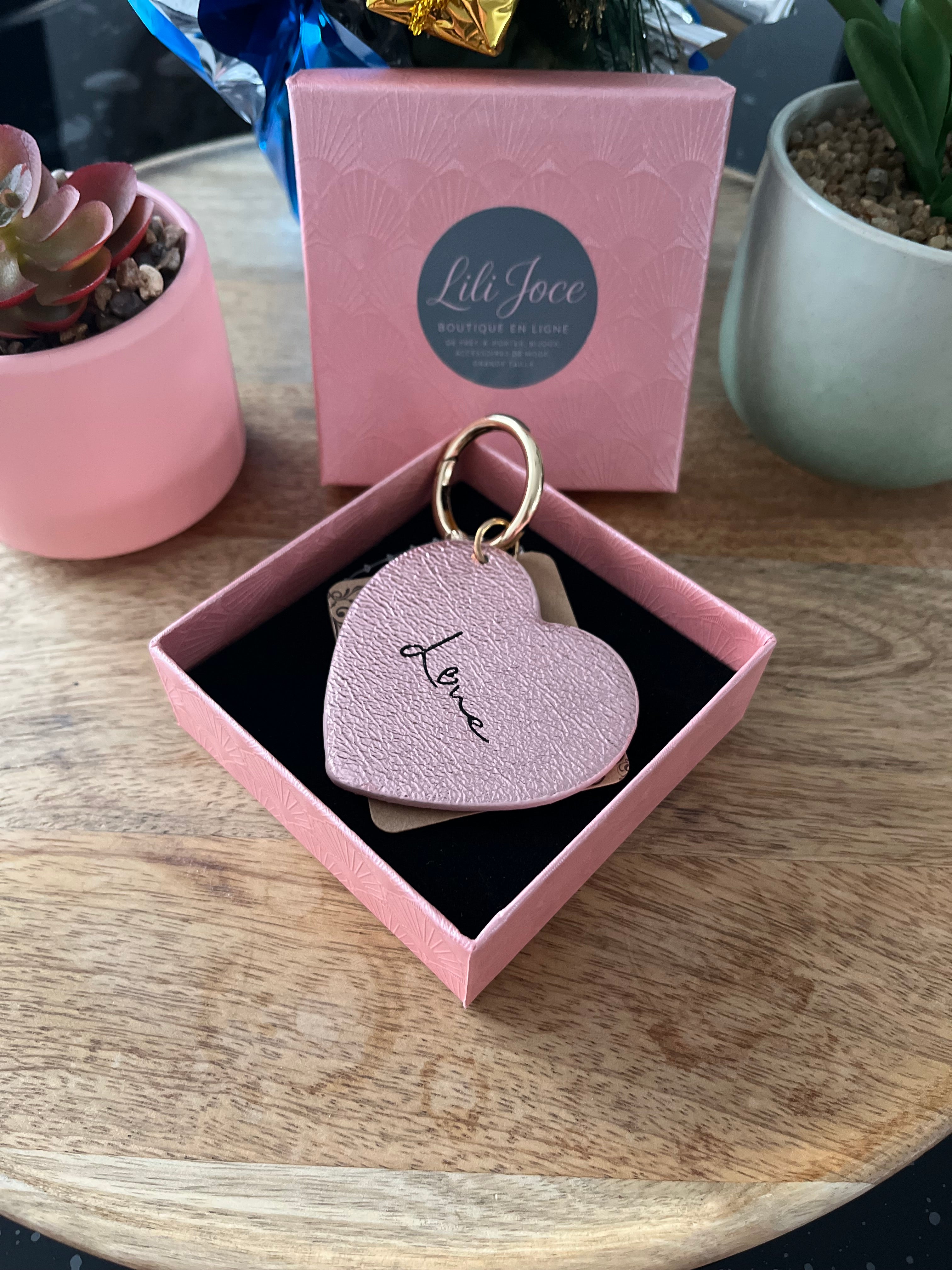 Porte clé Love Rose