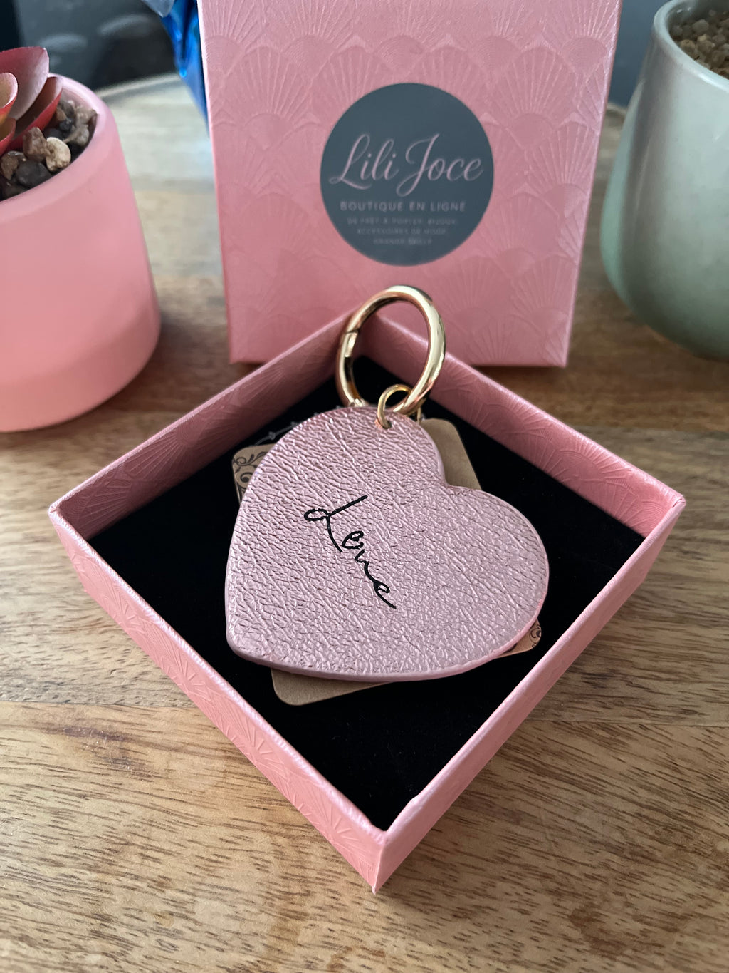 Porte clé Love Rose