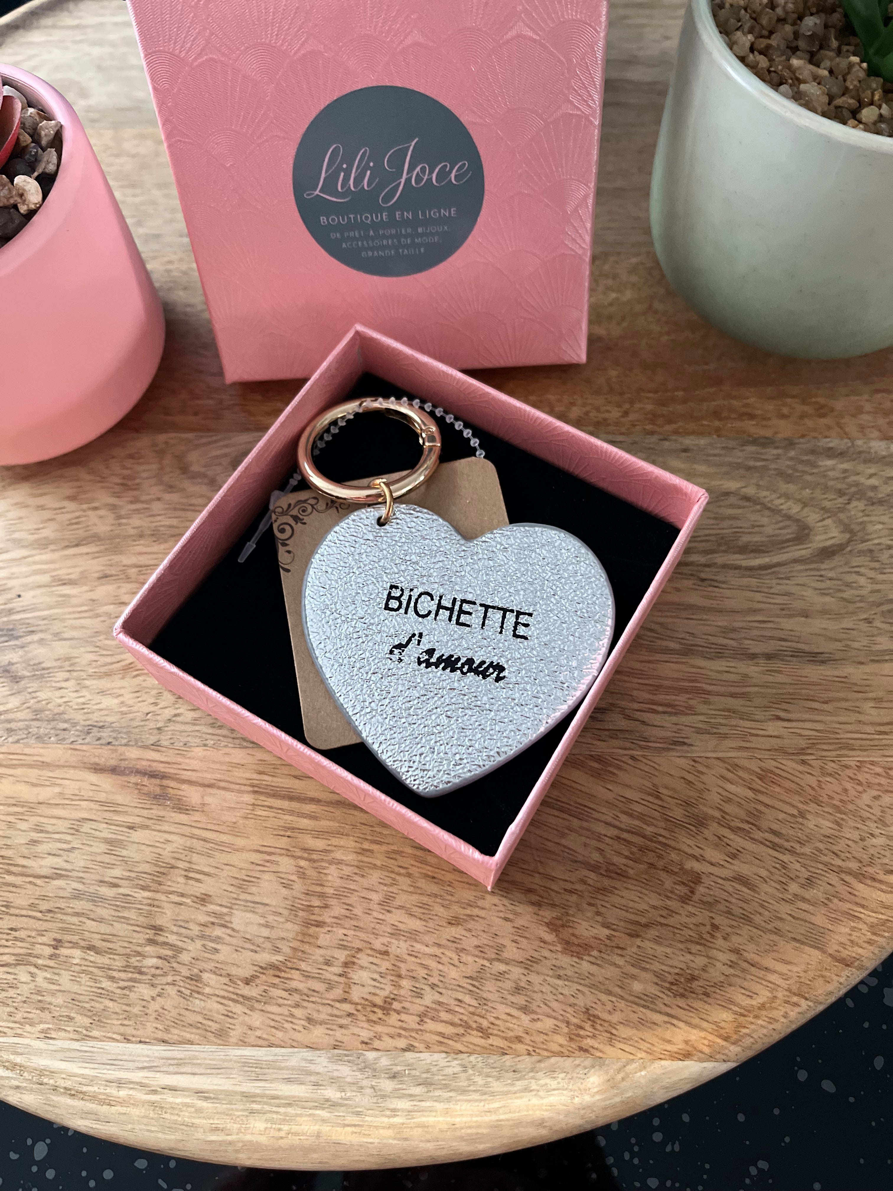 Porte clé Bichette Argent