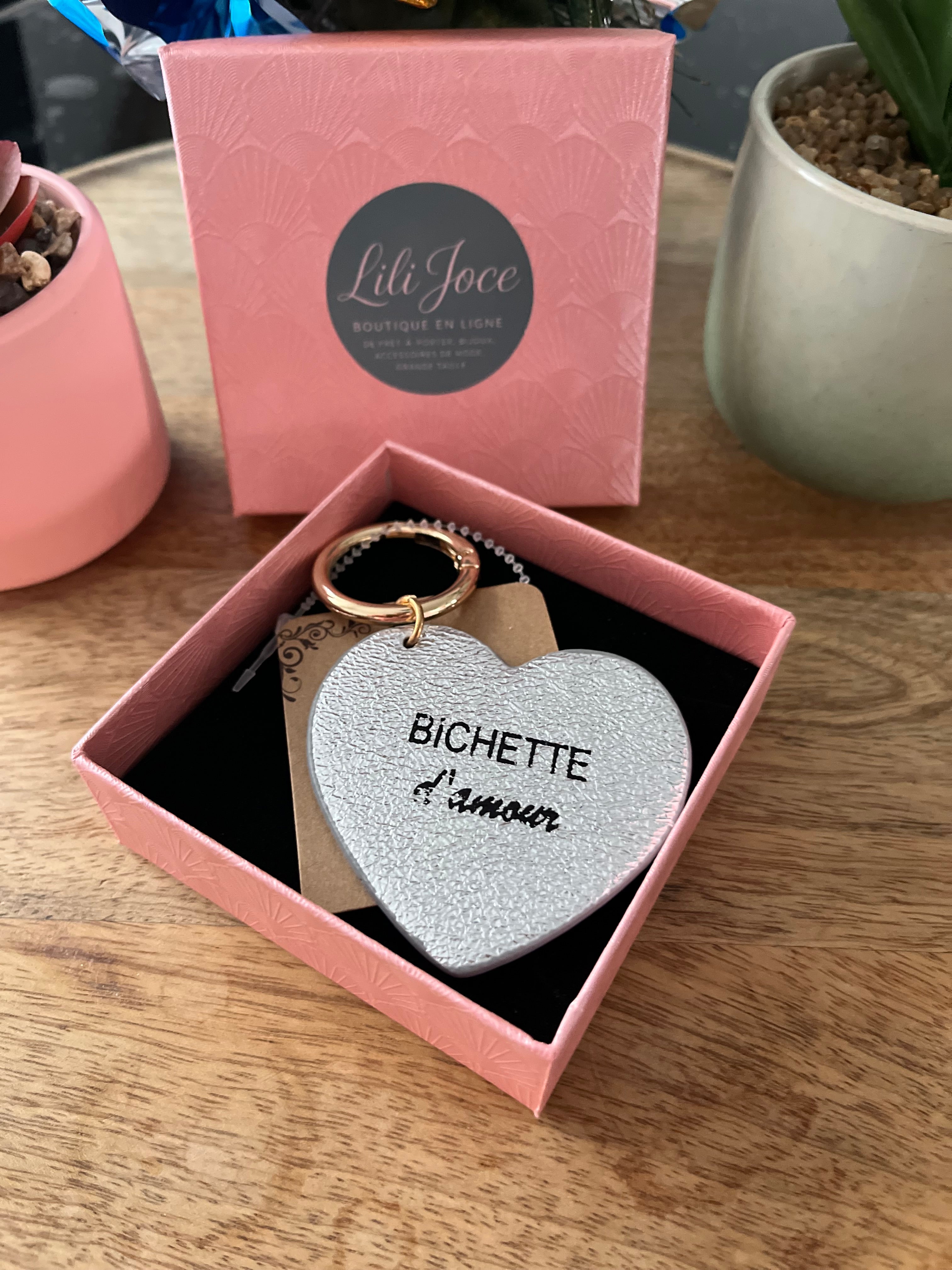 Porte clé Bichette Argent