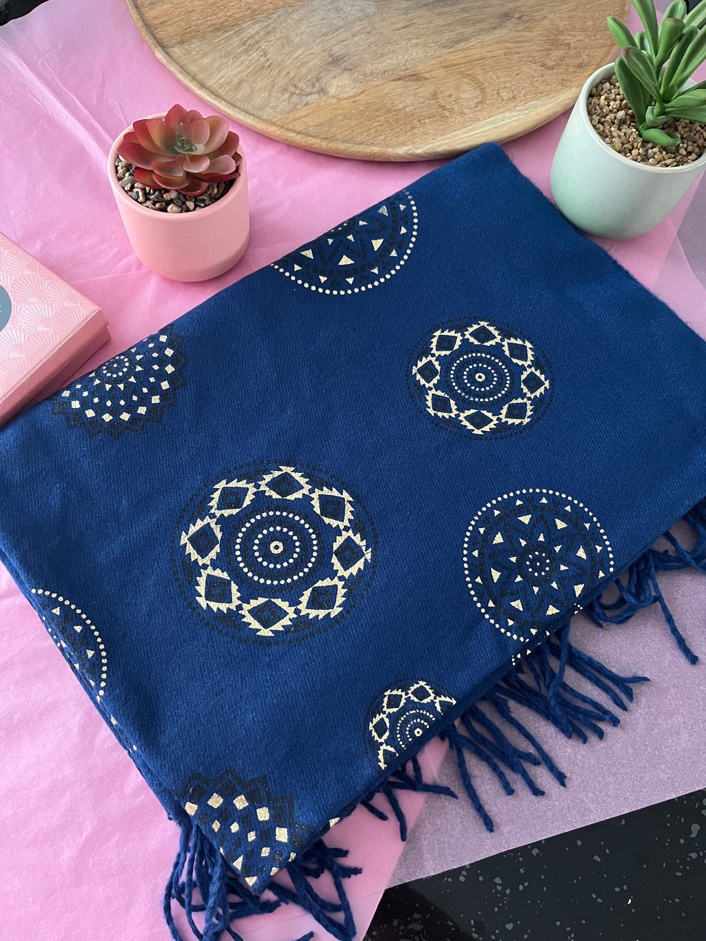 Echarpe Imprimé Dorure