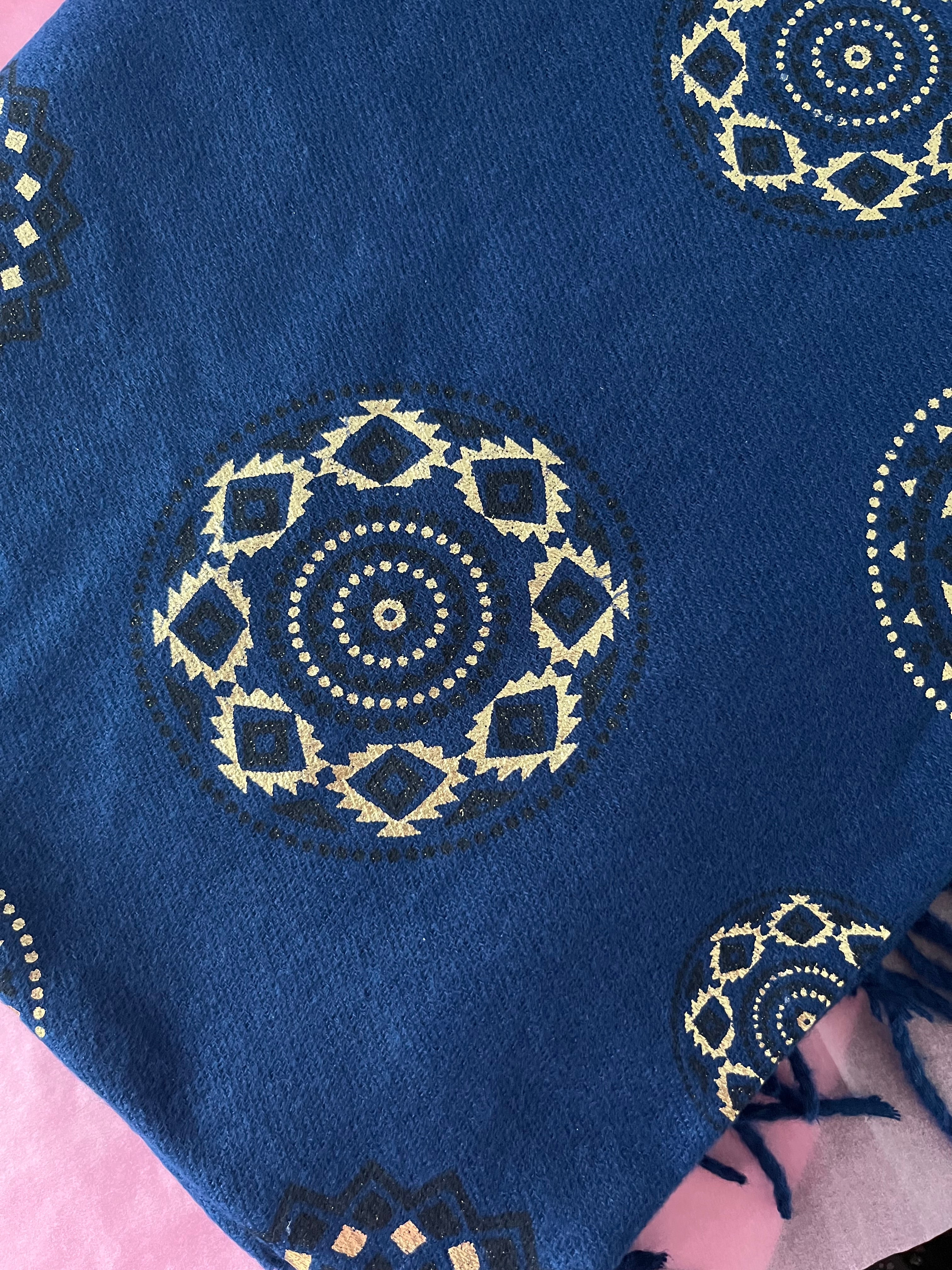 Echarpe Imprimé Dorure