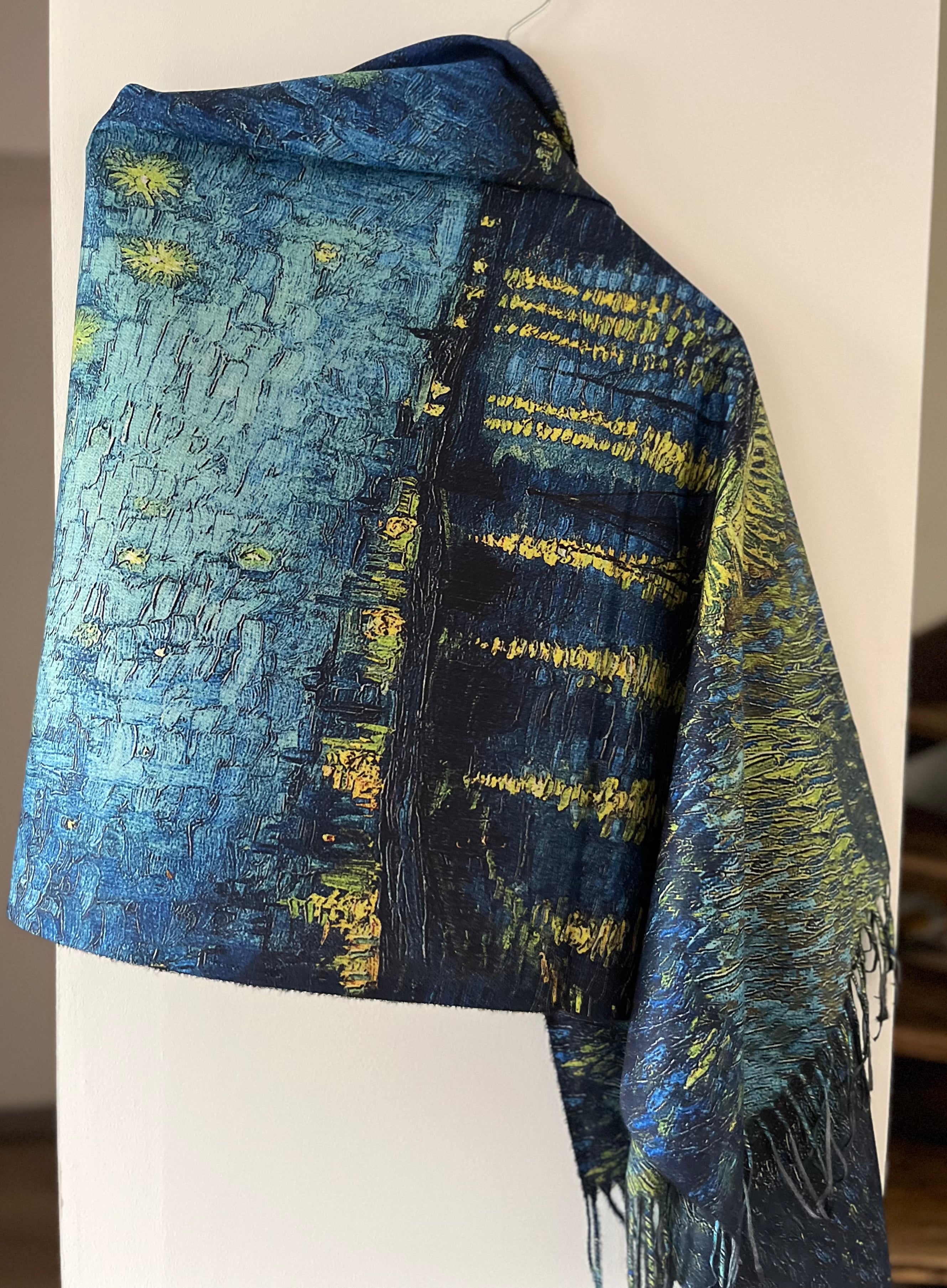 Écharpe imprimée numérique en cachemire