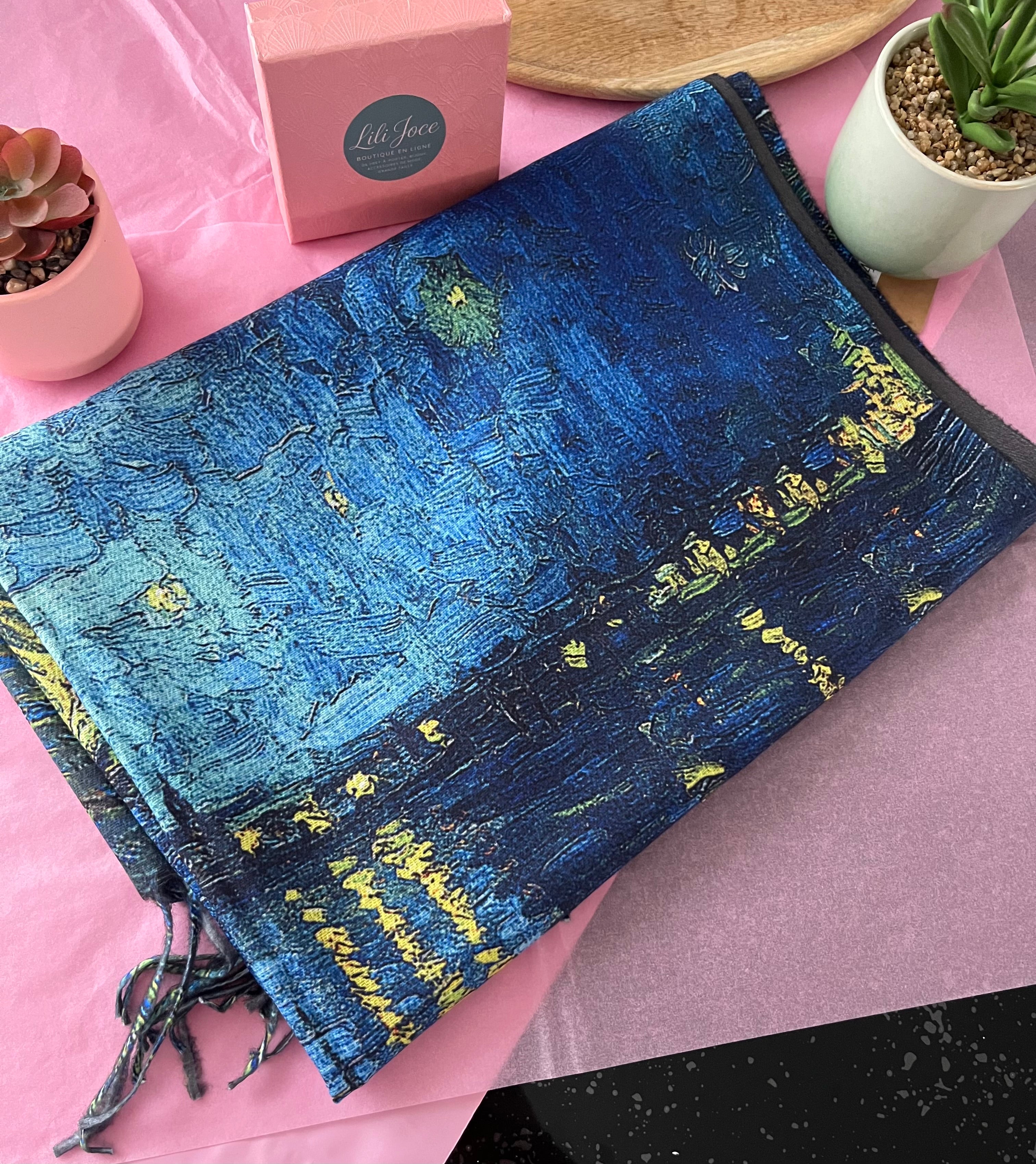 Écharpe imprimée numérique en cachemire