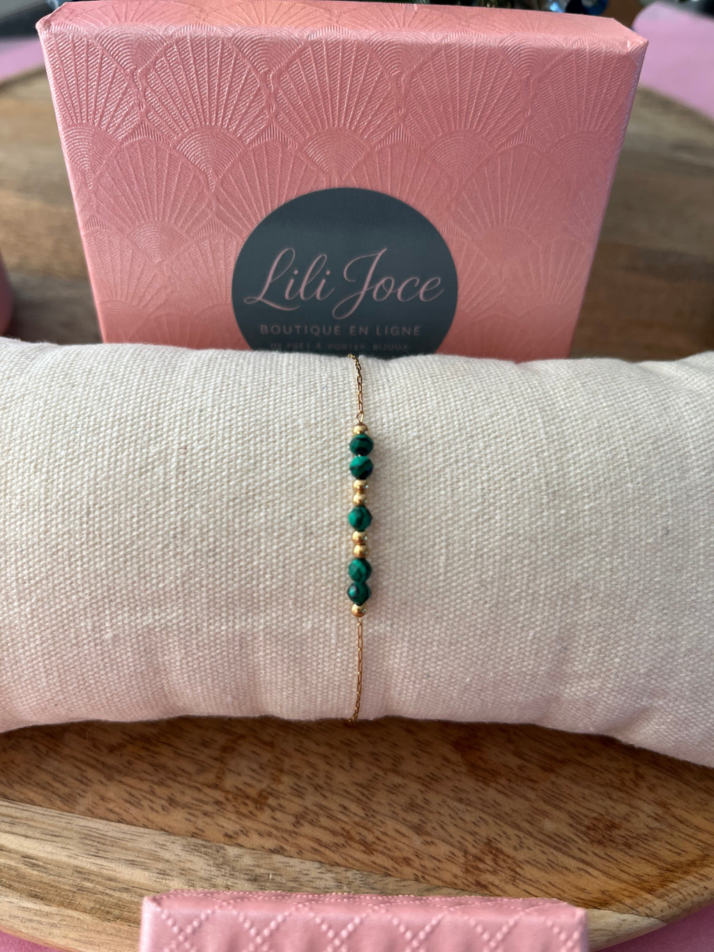 Bracelet fin Malachite