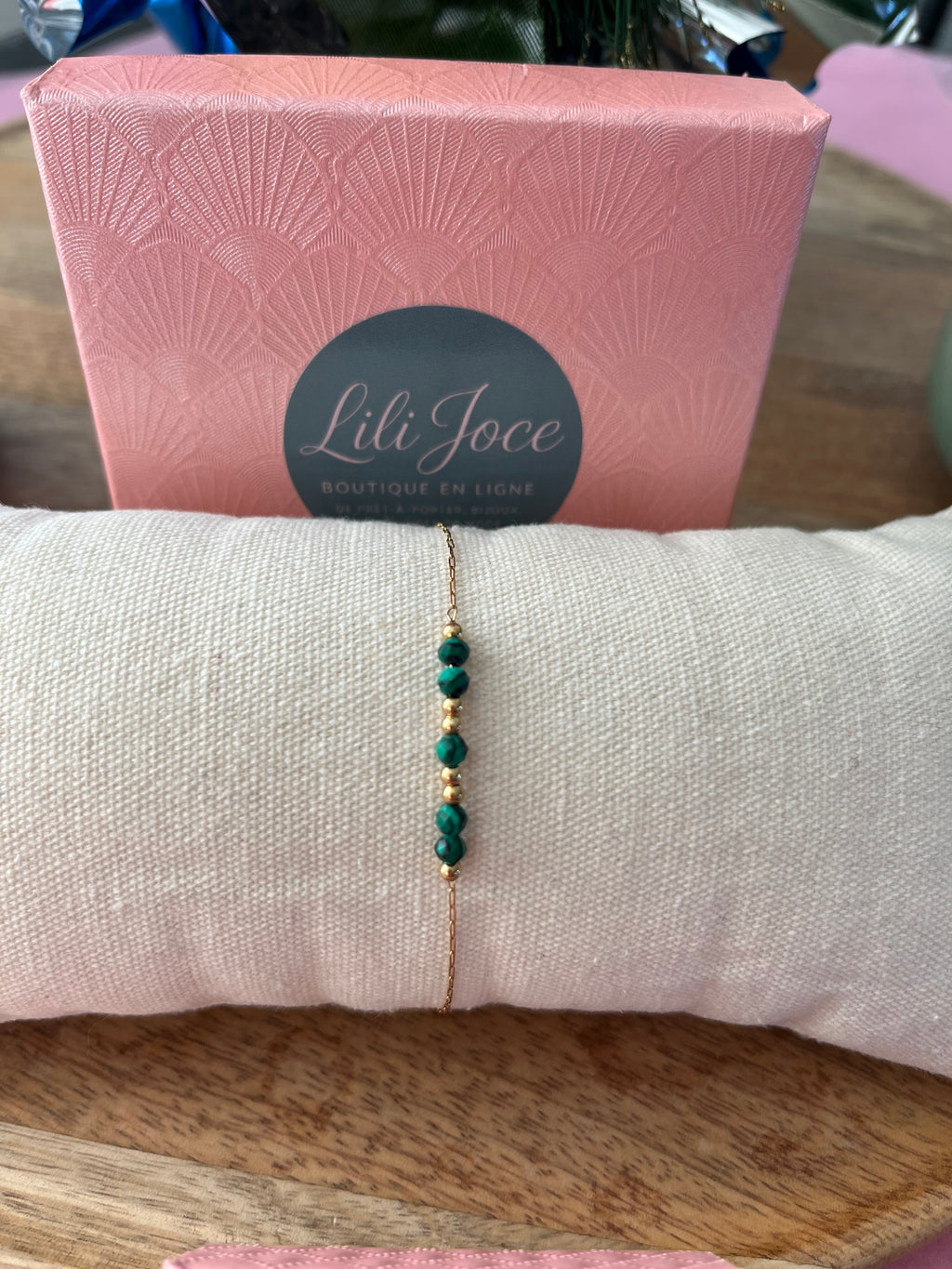 Bracelet fin Malachite