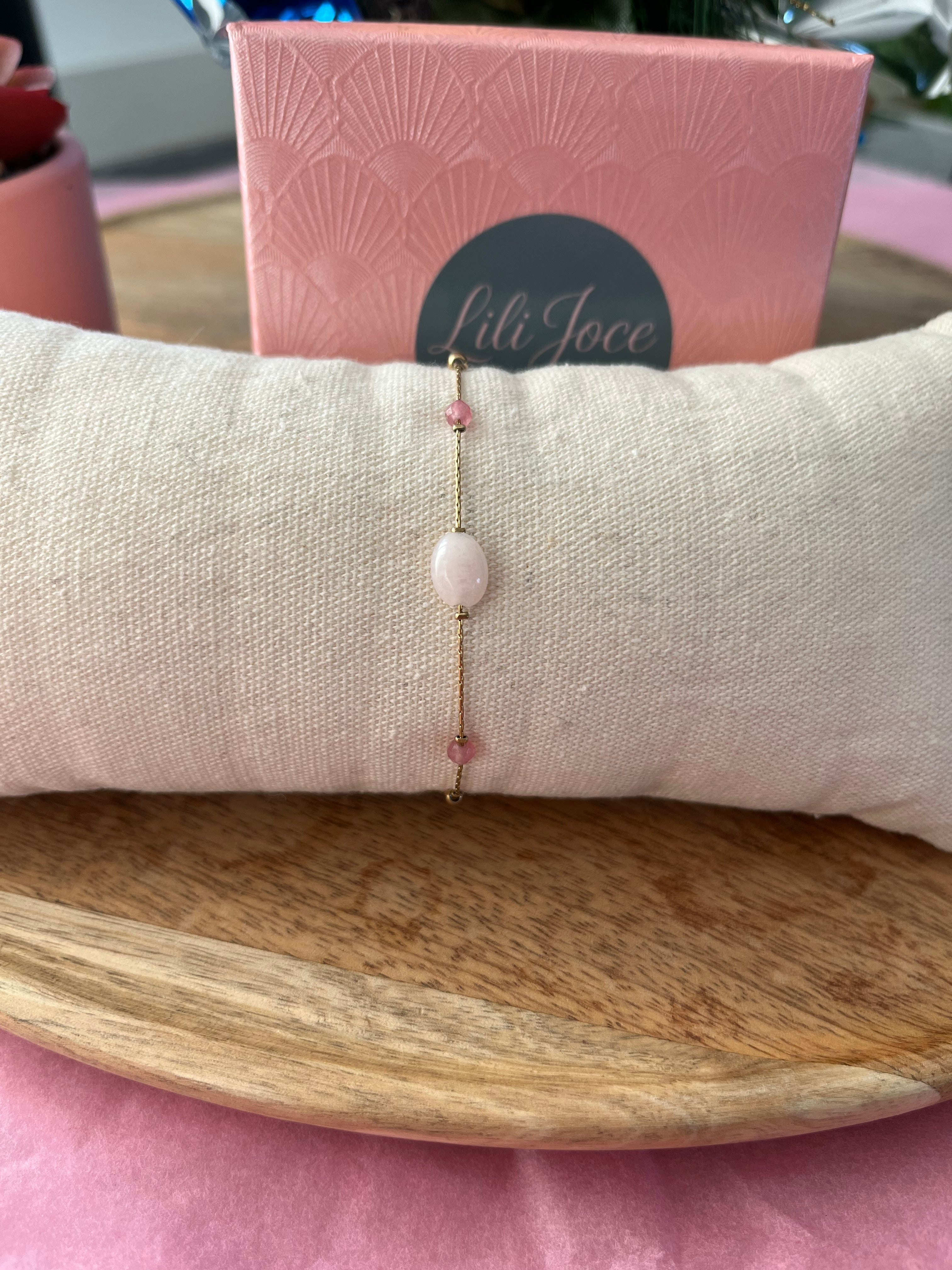 Bracelet Fin Rhodonite