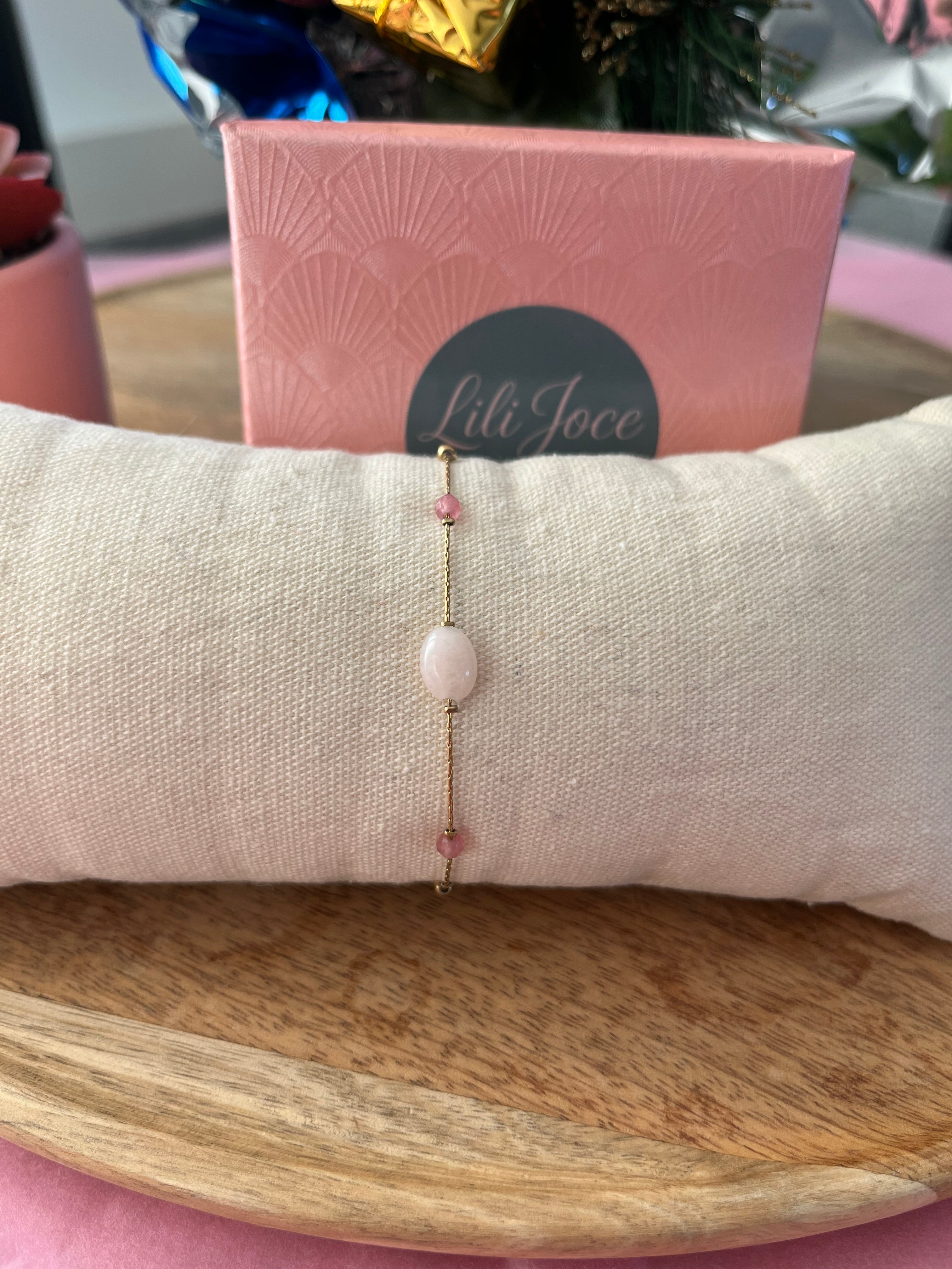 Bracelet Fin Rhodonite