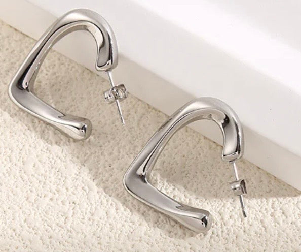 Boucles d'Oreilles "Margaux Argentée"..
