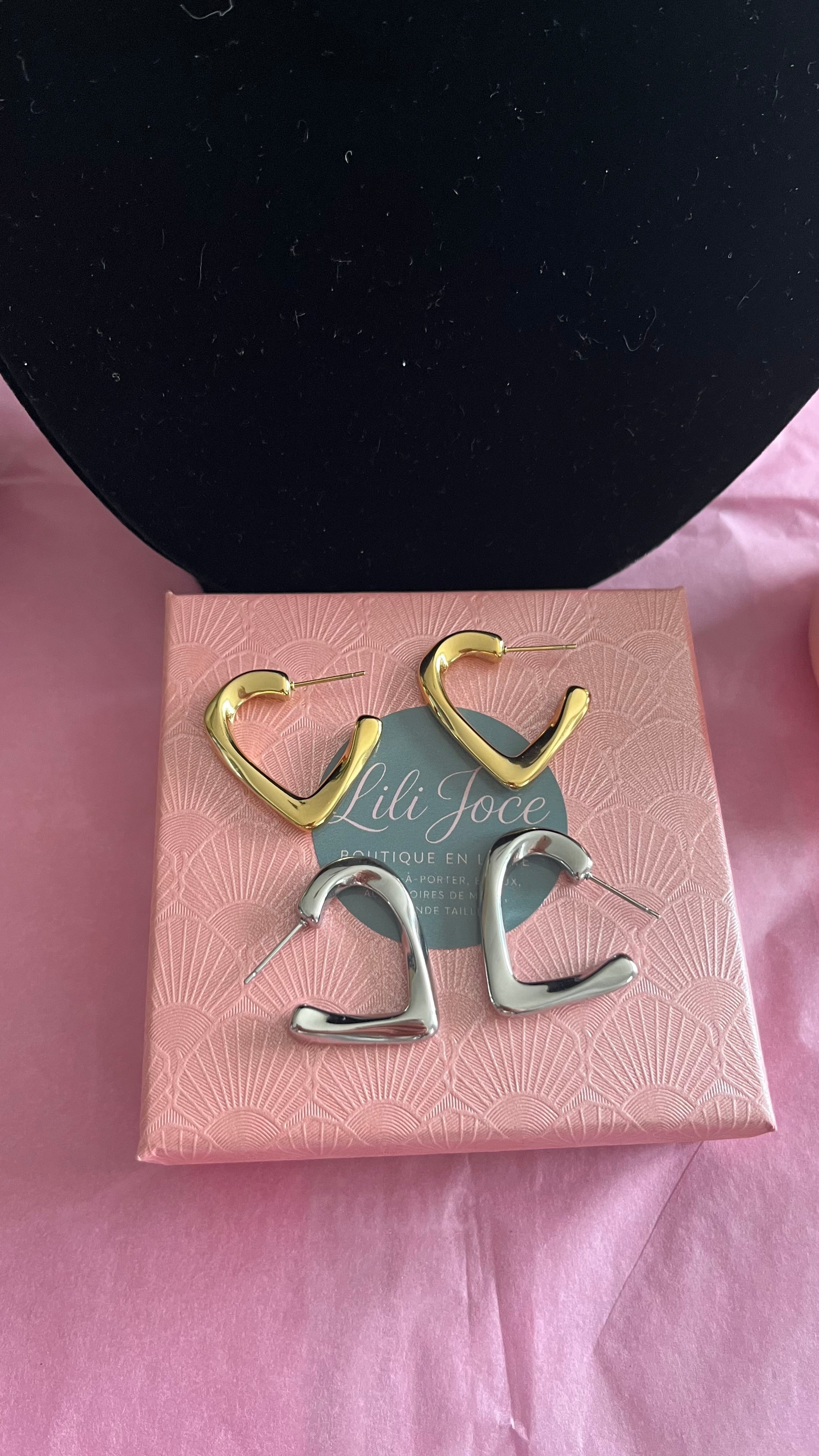 Boucles d'Oreilles "Margaux Argentée"..
