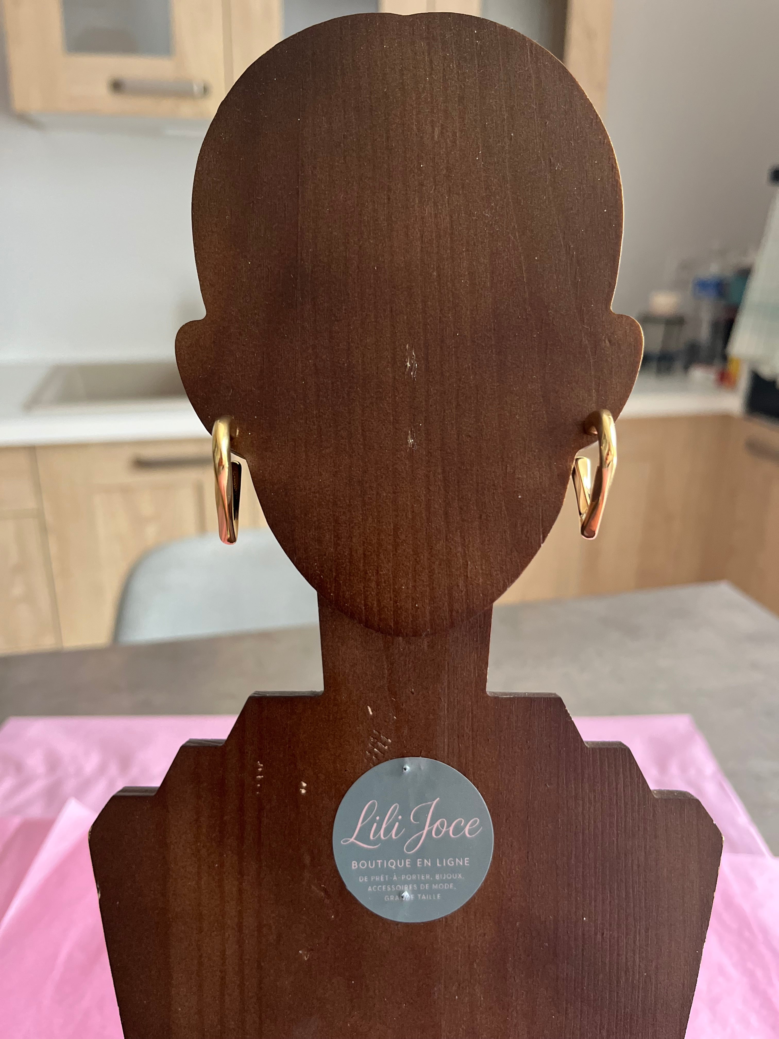 Boucles d'Oreilles "Margaux Dorée"