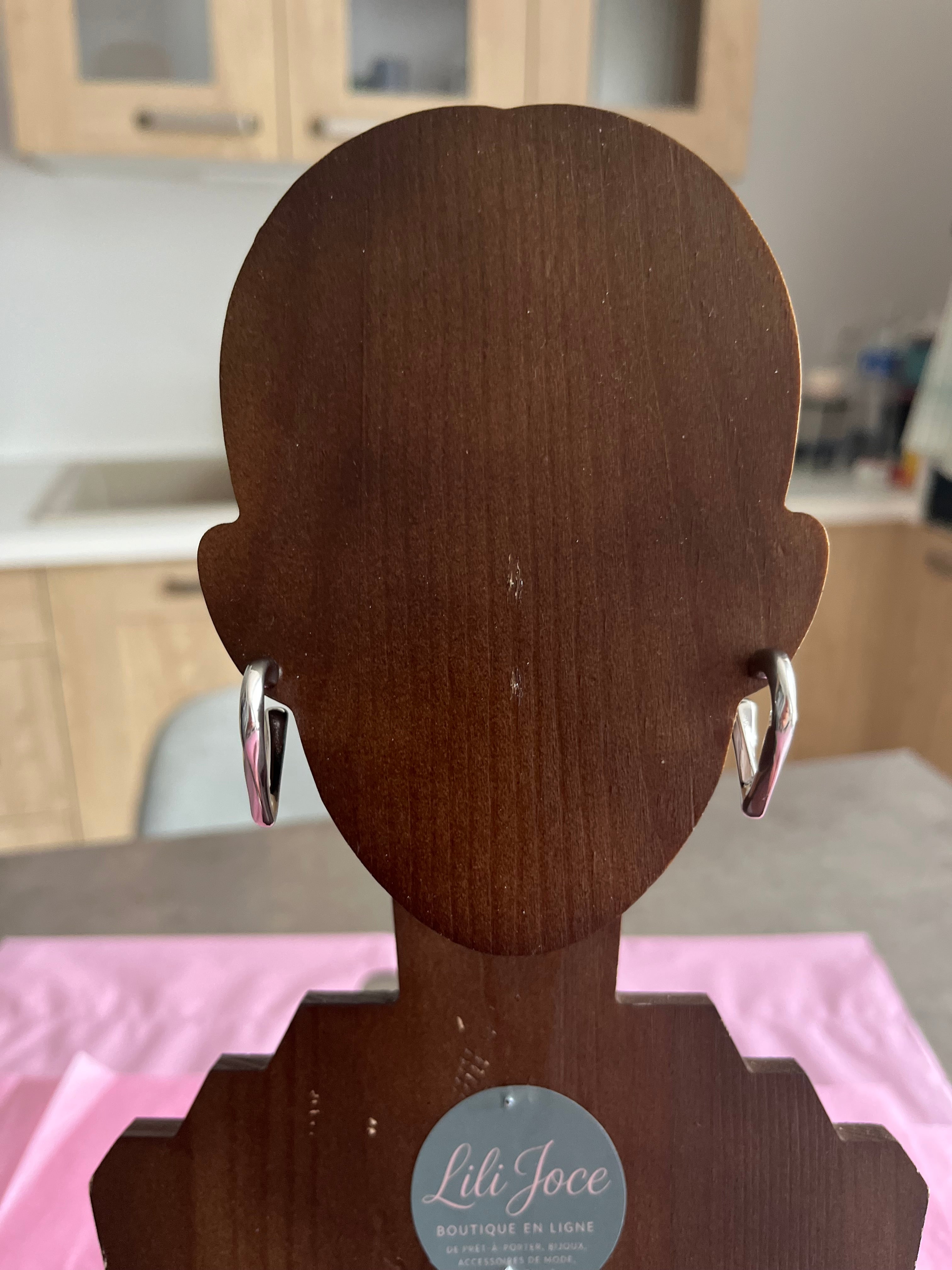 Boucles d'Oreilles "Margaux Argentée"..