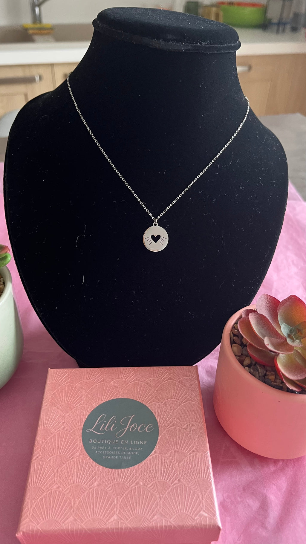 Collier "Rayon de cœur"