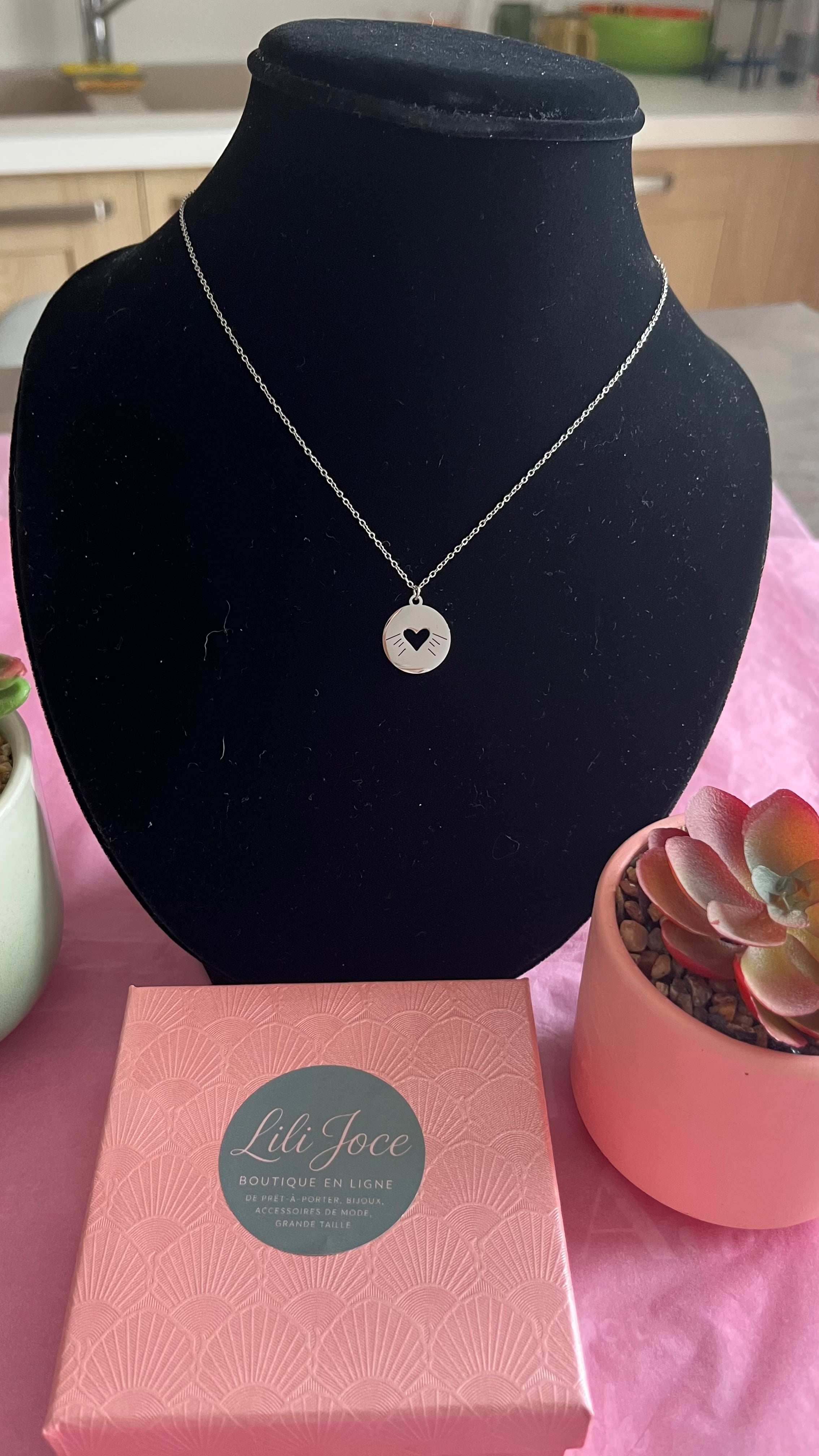 Collier "Rayon de cœur"
