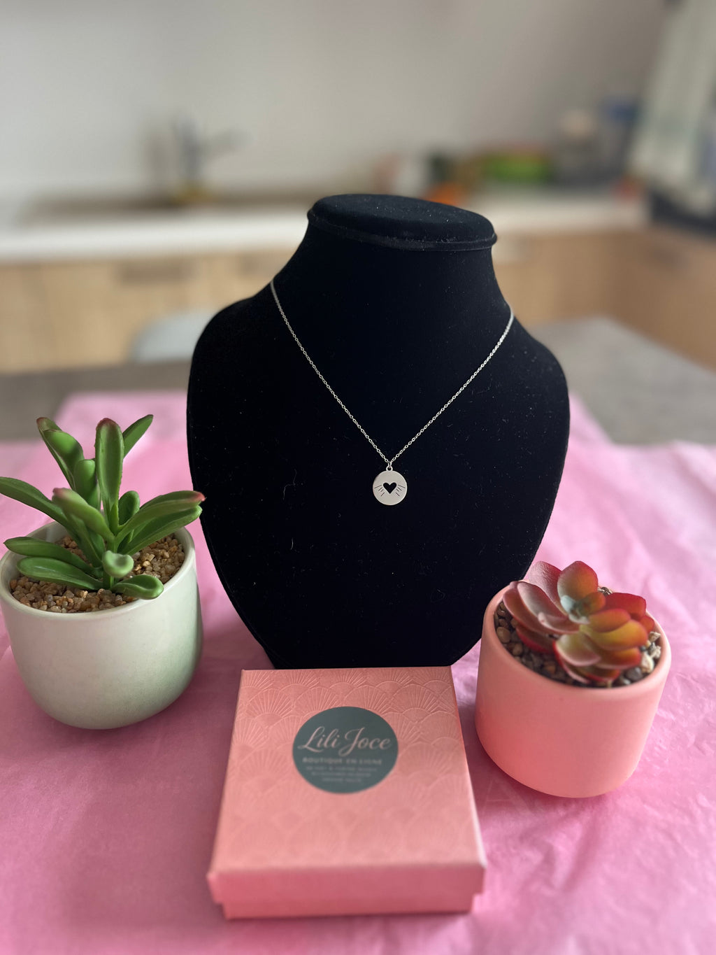 Collier "Rayon de cœur"