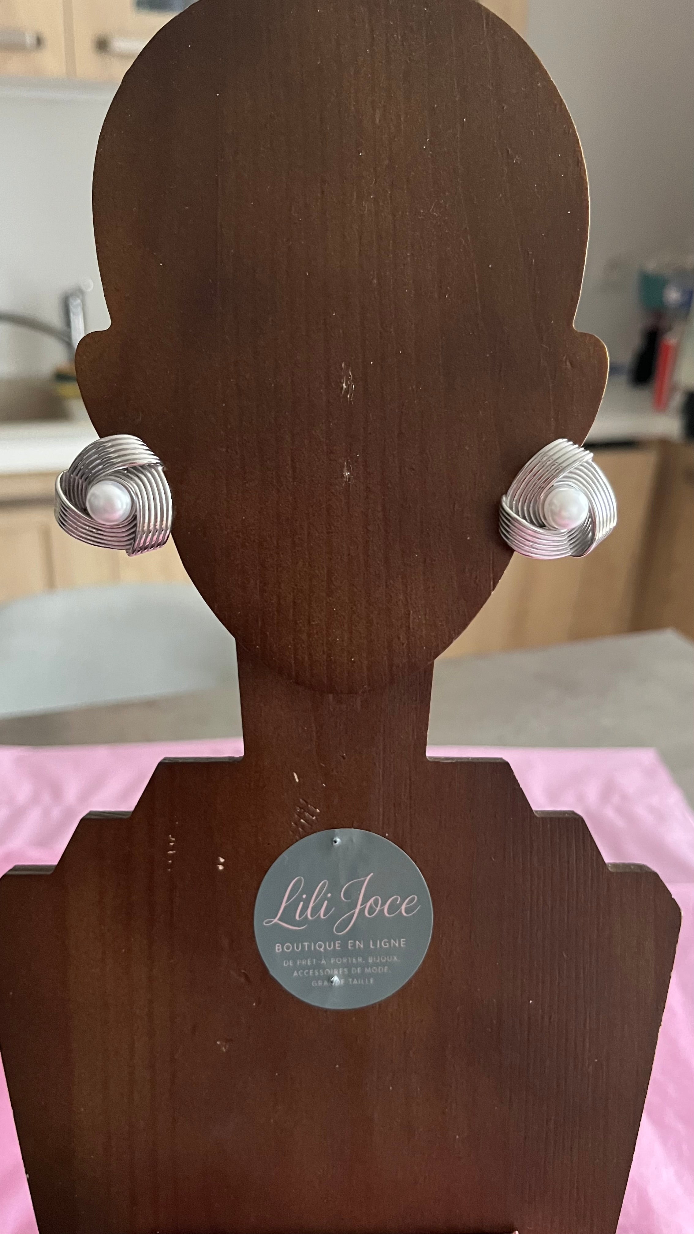 Boucles d'oreilles "Eclat tressé"