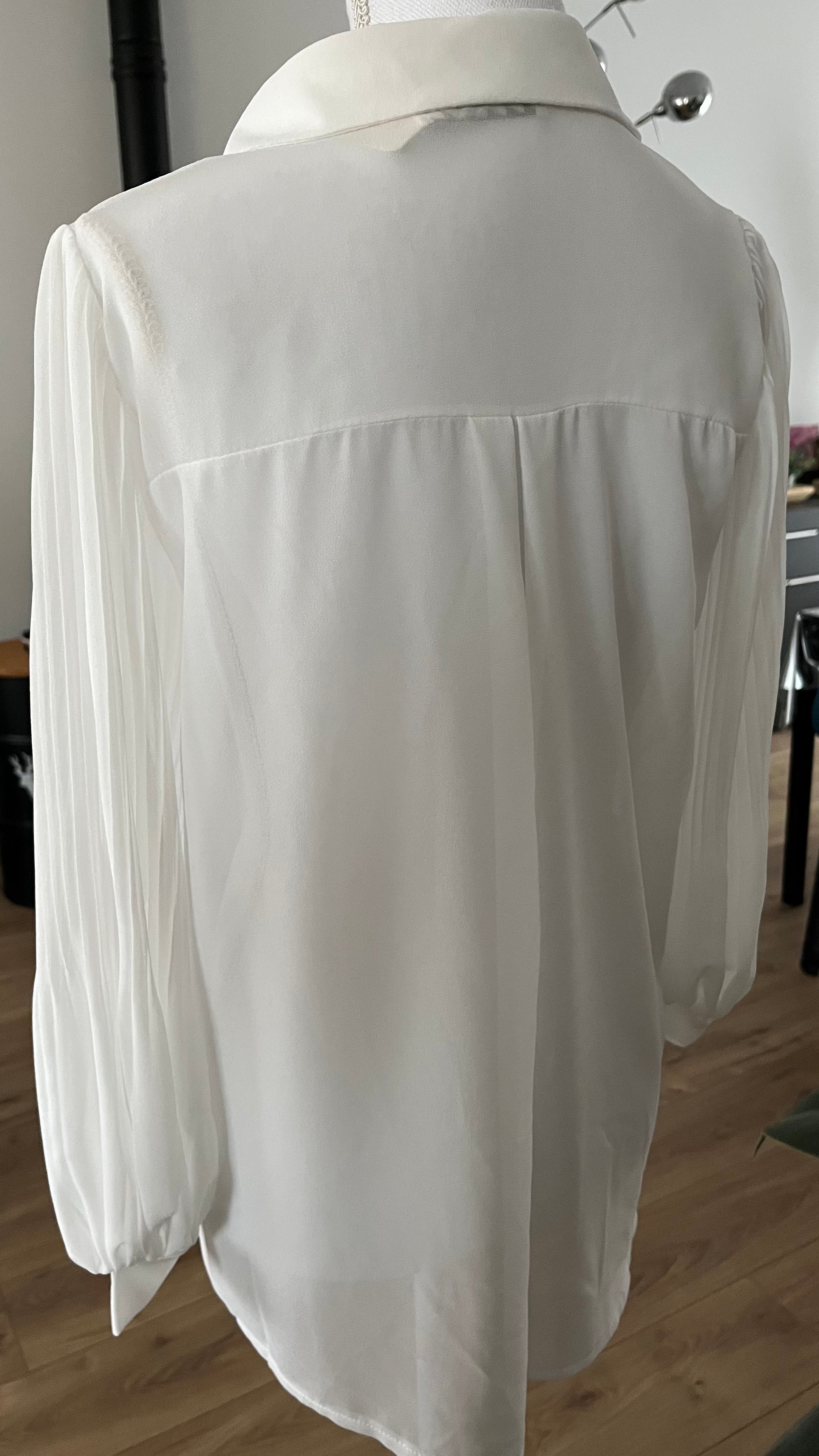 Chemise "Blanche" manches plissé