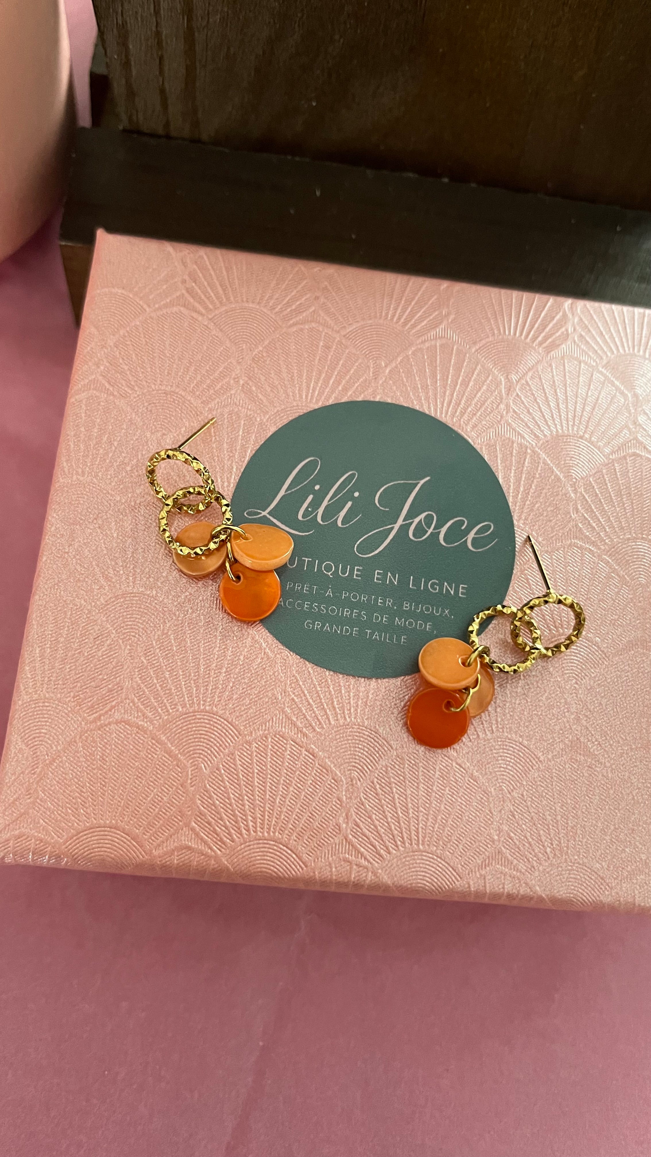 Boucles d'oreilles "Clémentine"