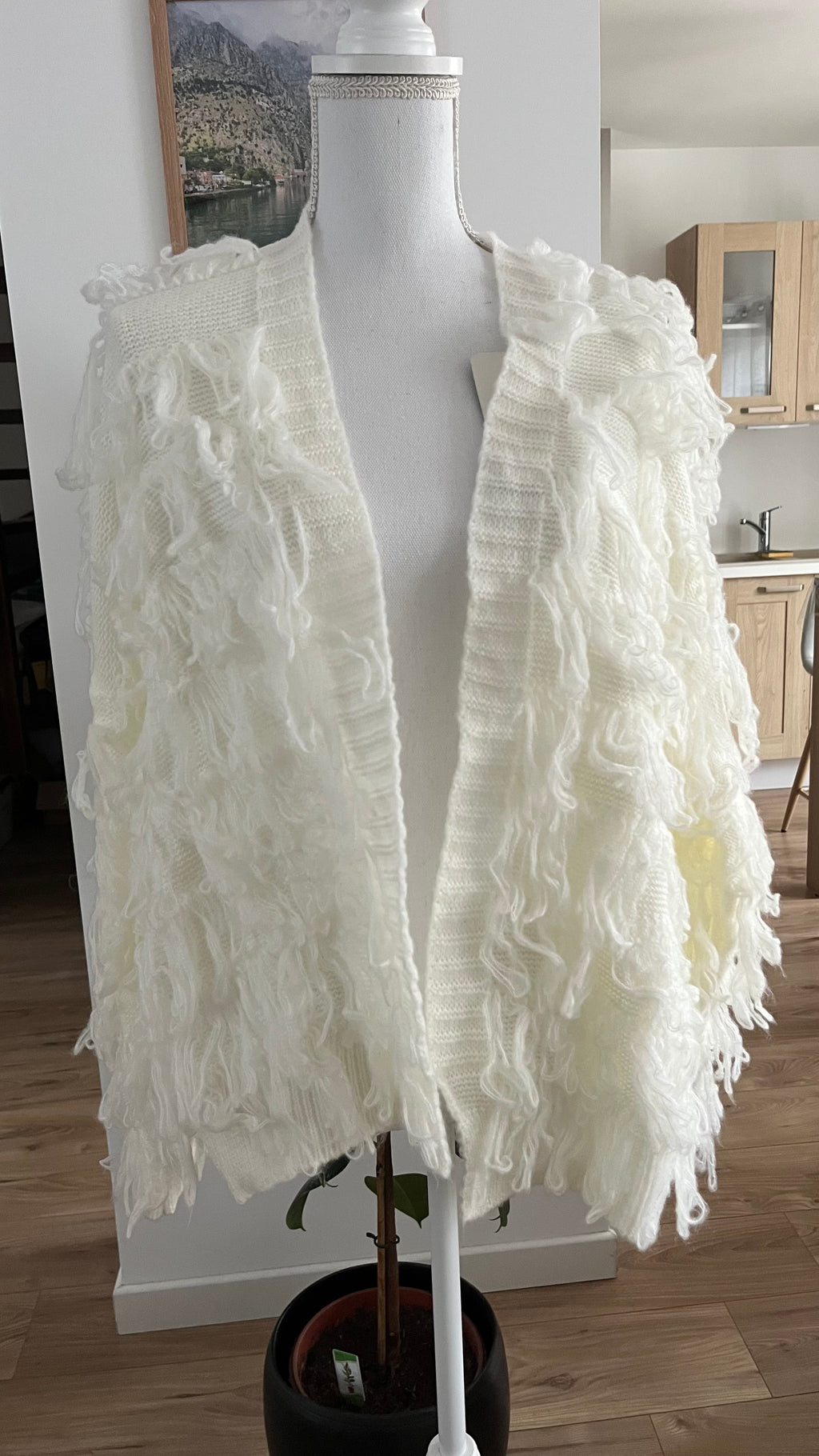 Gilet ouvert à franges
