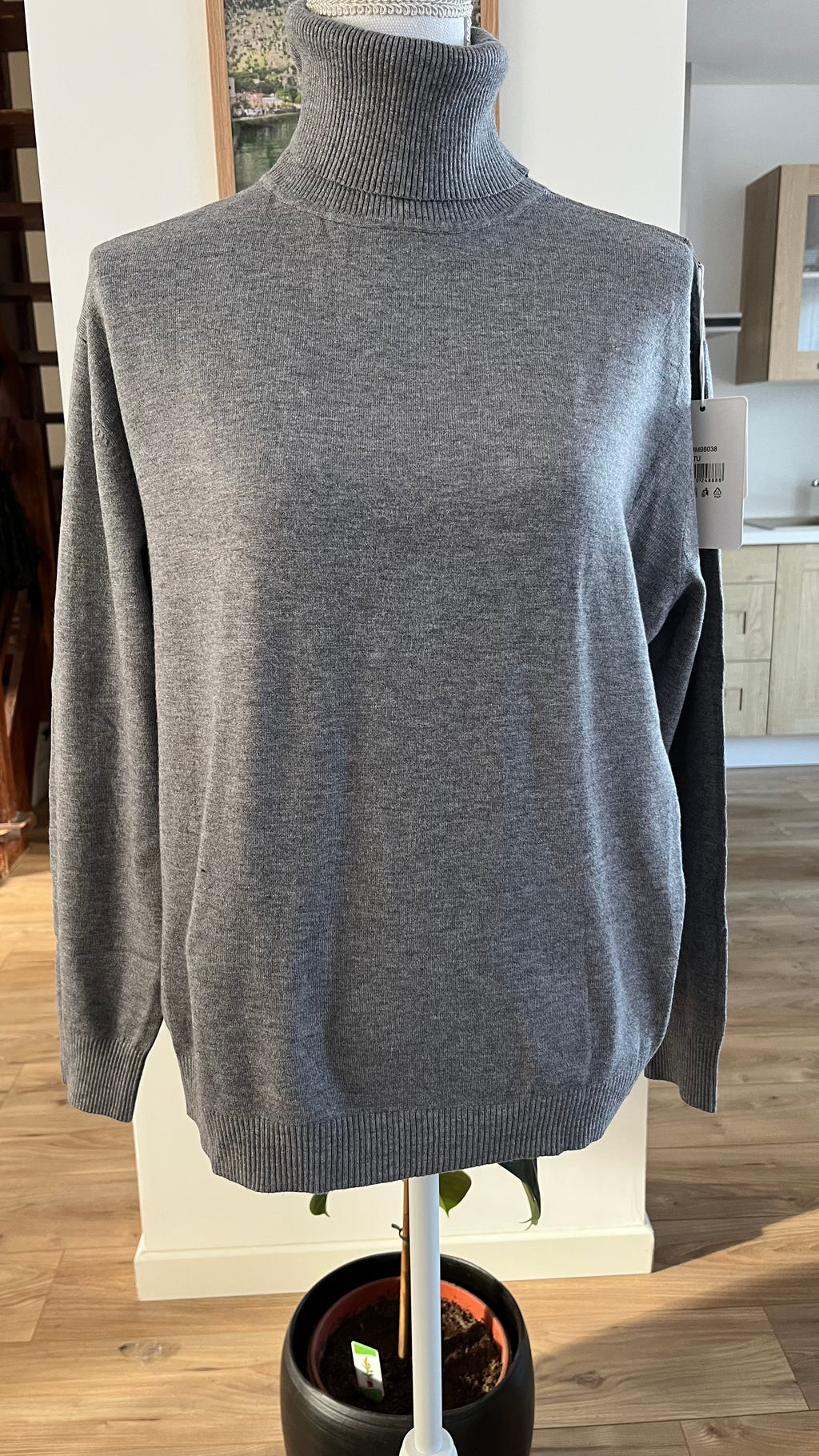 Pull col roulé