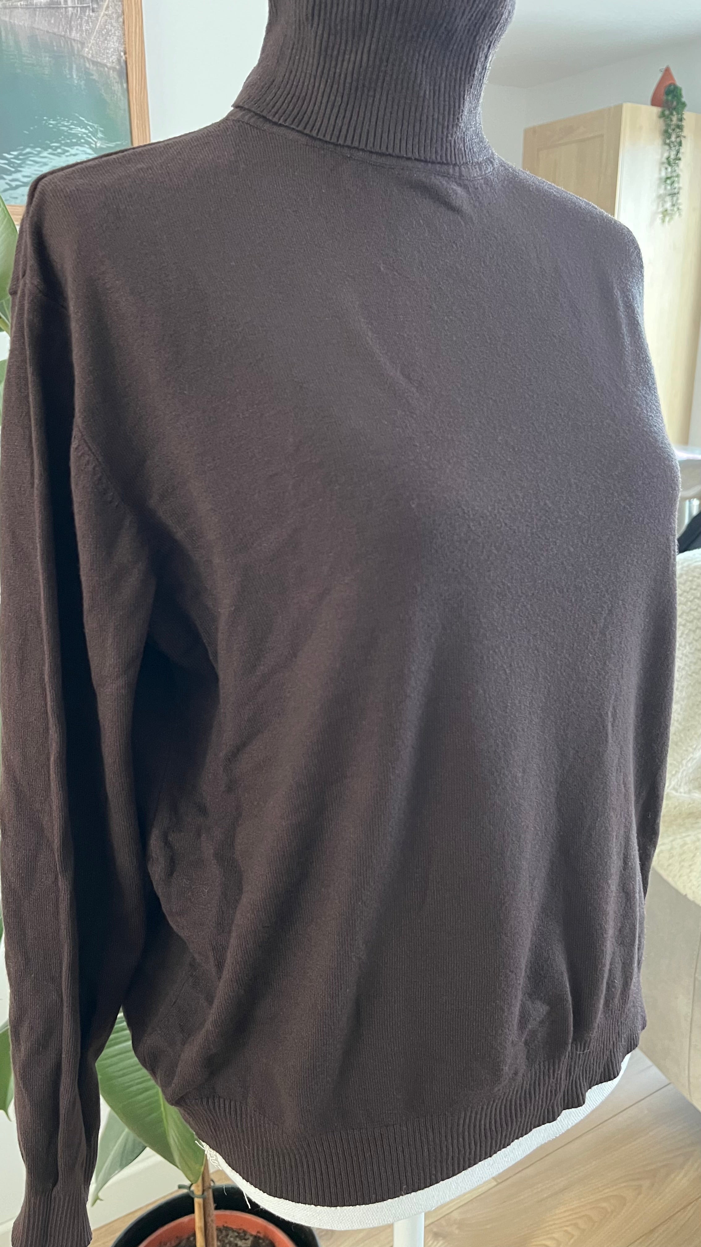 Pull col roulé