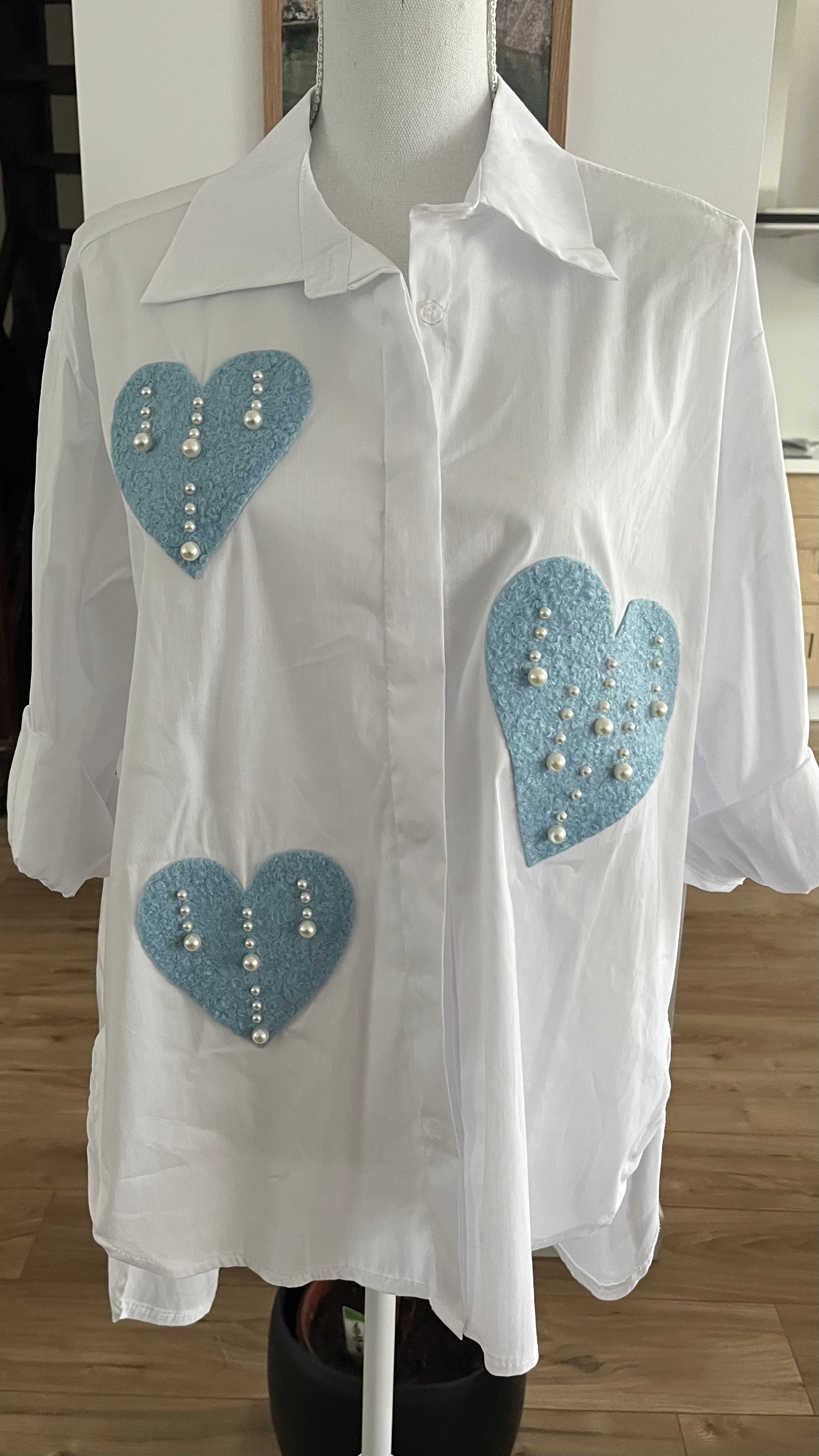 Chemise "Cœur d'Azur"