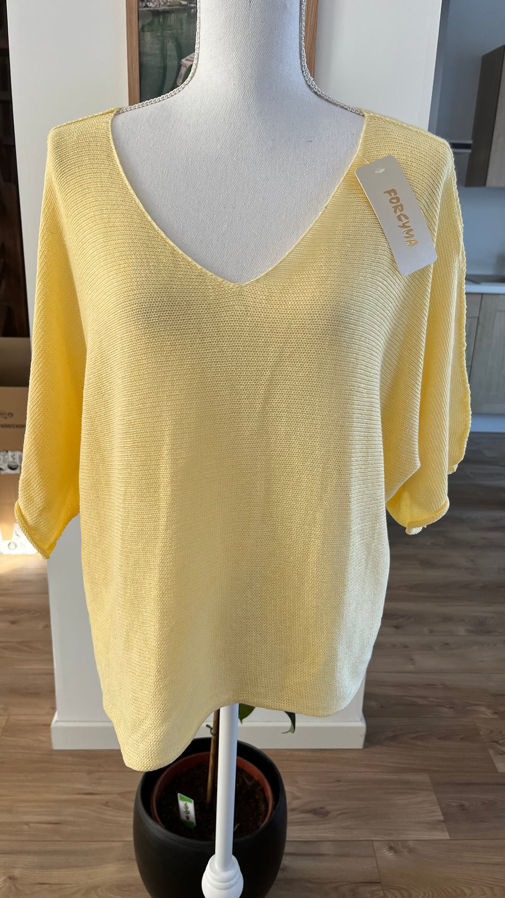 Pull "Iconic" Jaune