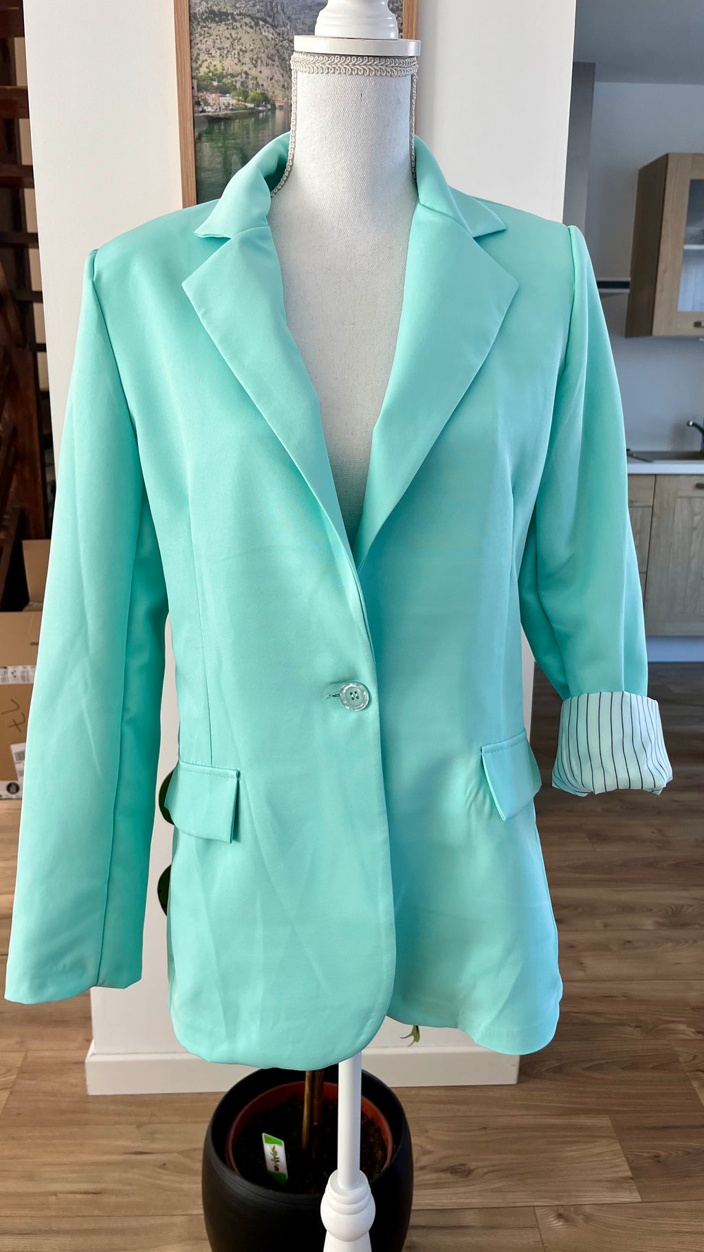 Veste Blazer Vert d'eau