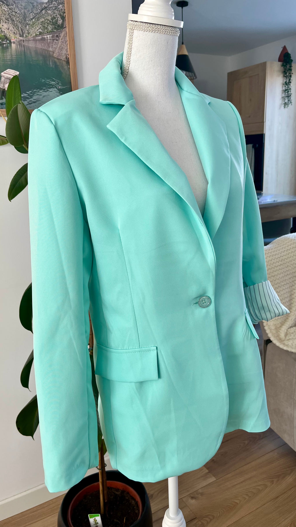 Veste Blazer Vert d'eau