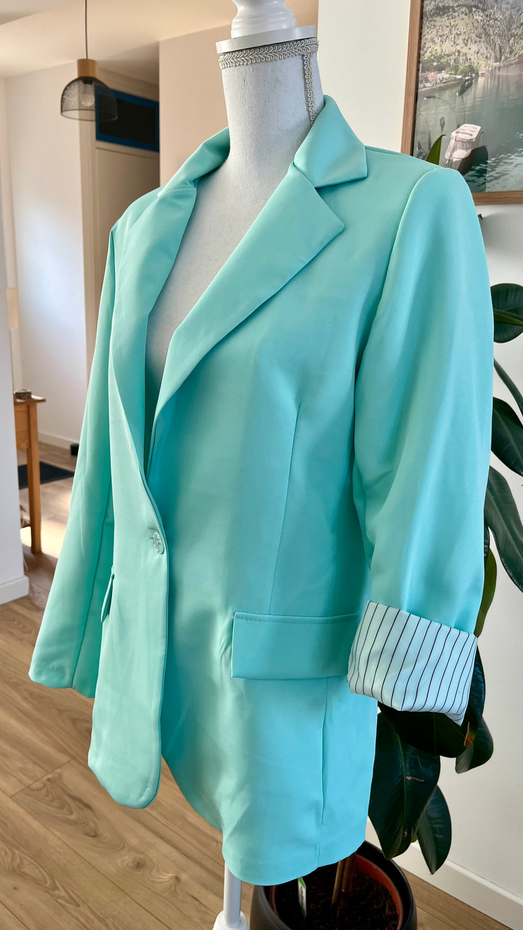 Veste Blazer Vert d'eau