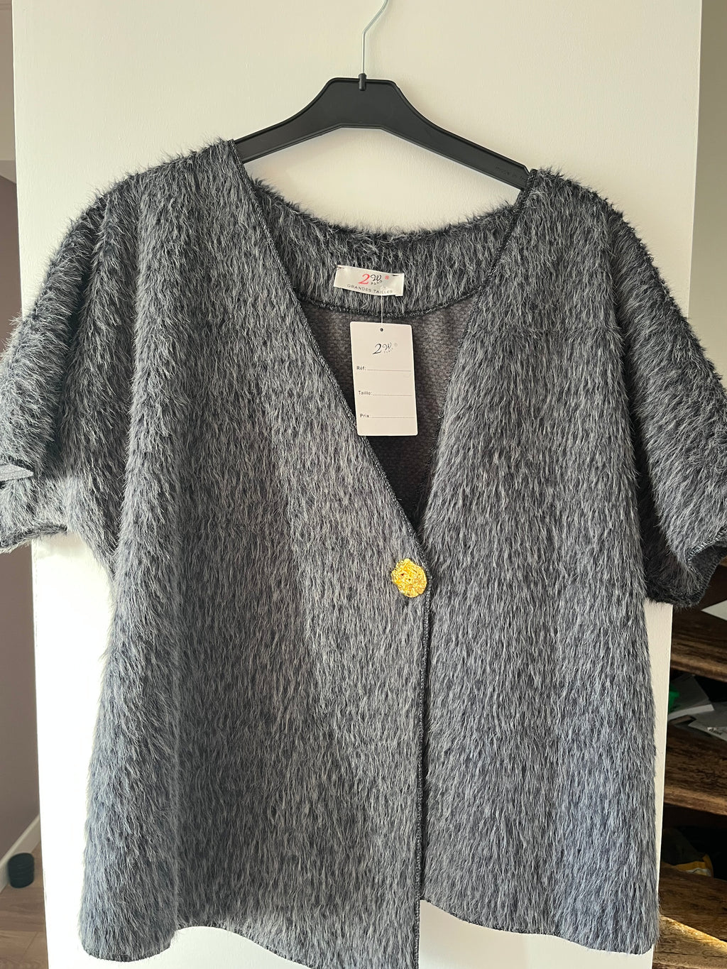 Gilet Fausse Fourrure avec bouton