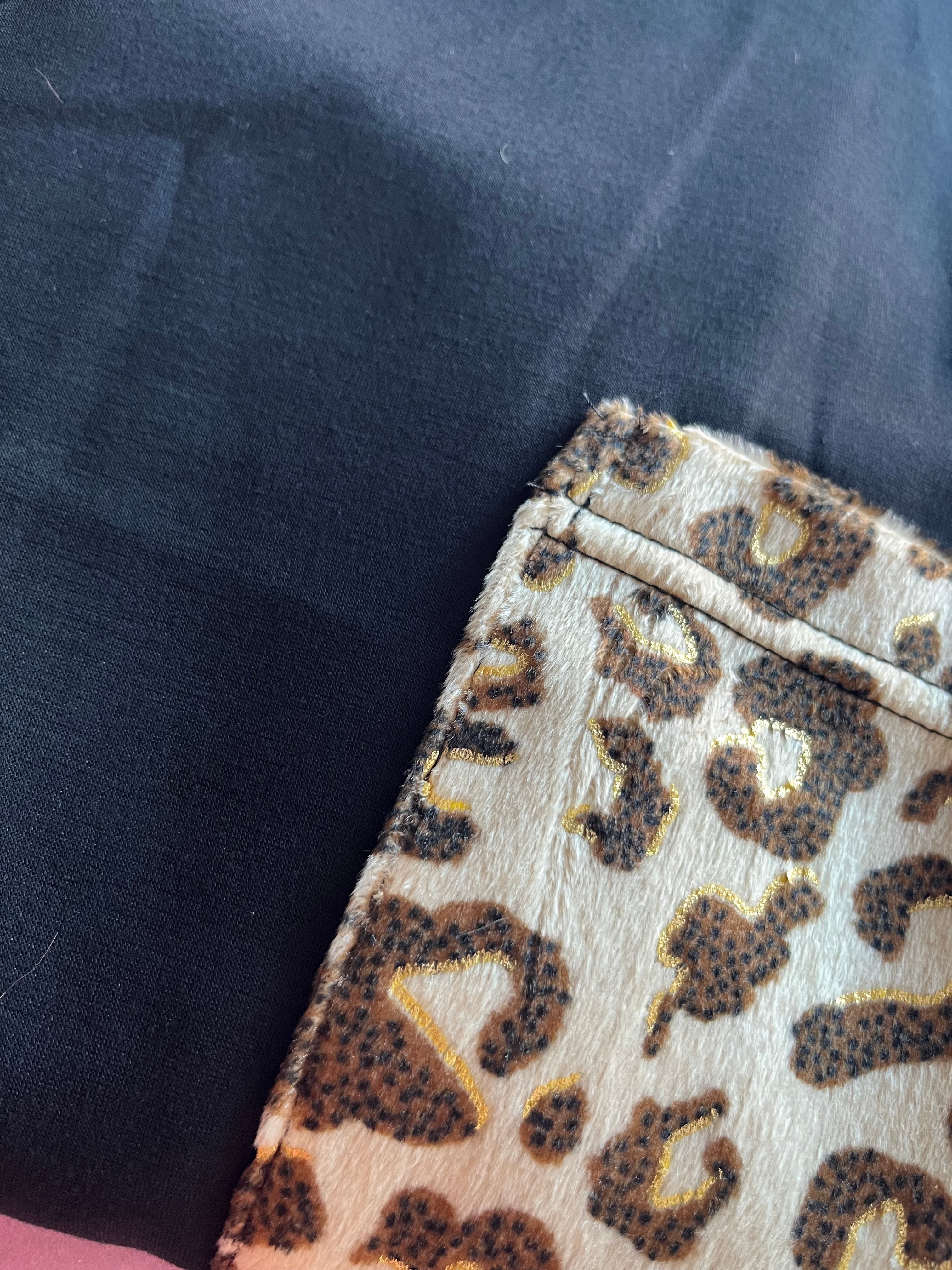 Tunique Noir et Léopard