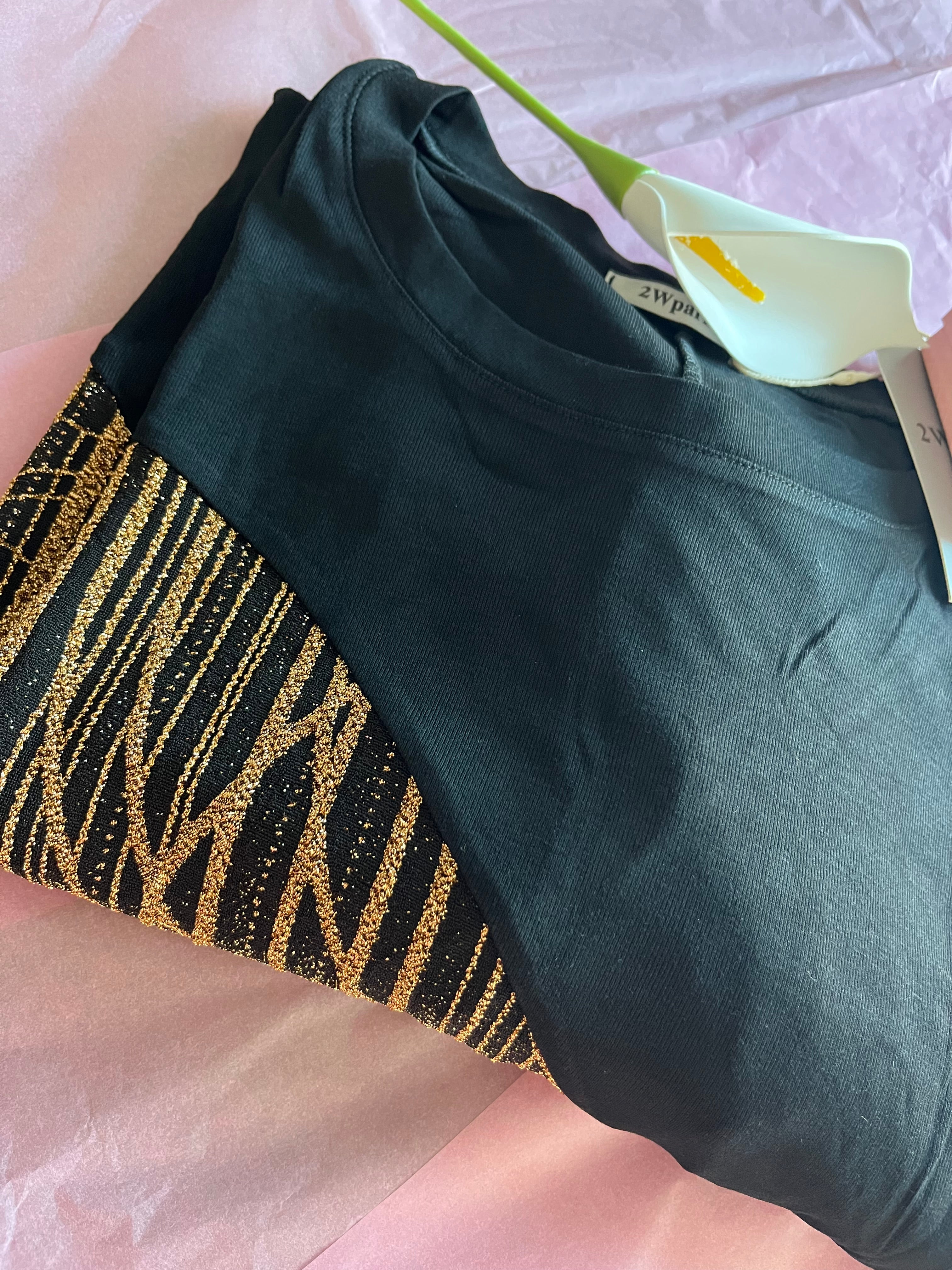 Tunique Noir et Doré