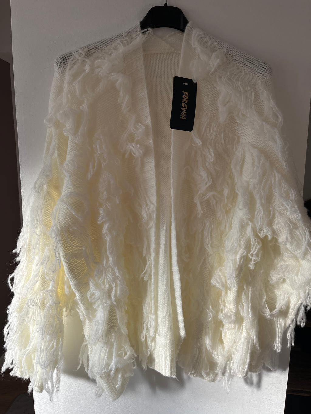 Gilet ouvert à franges