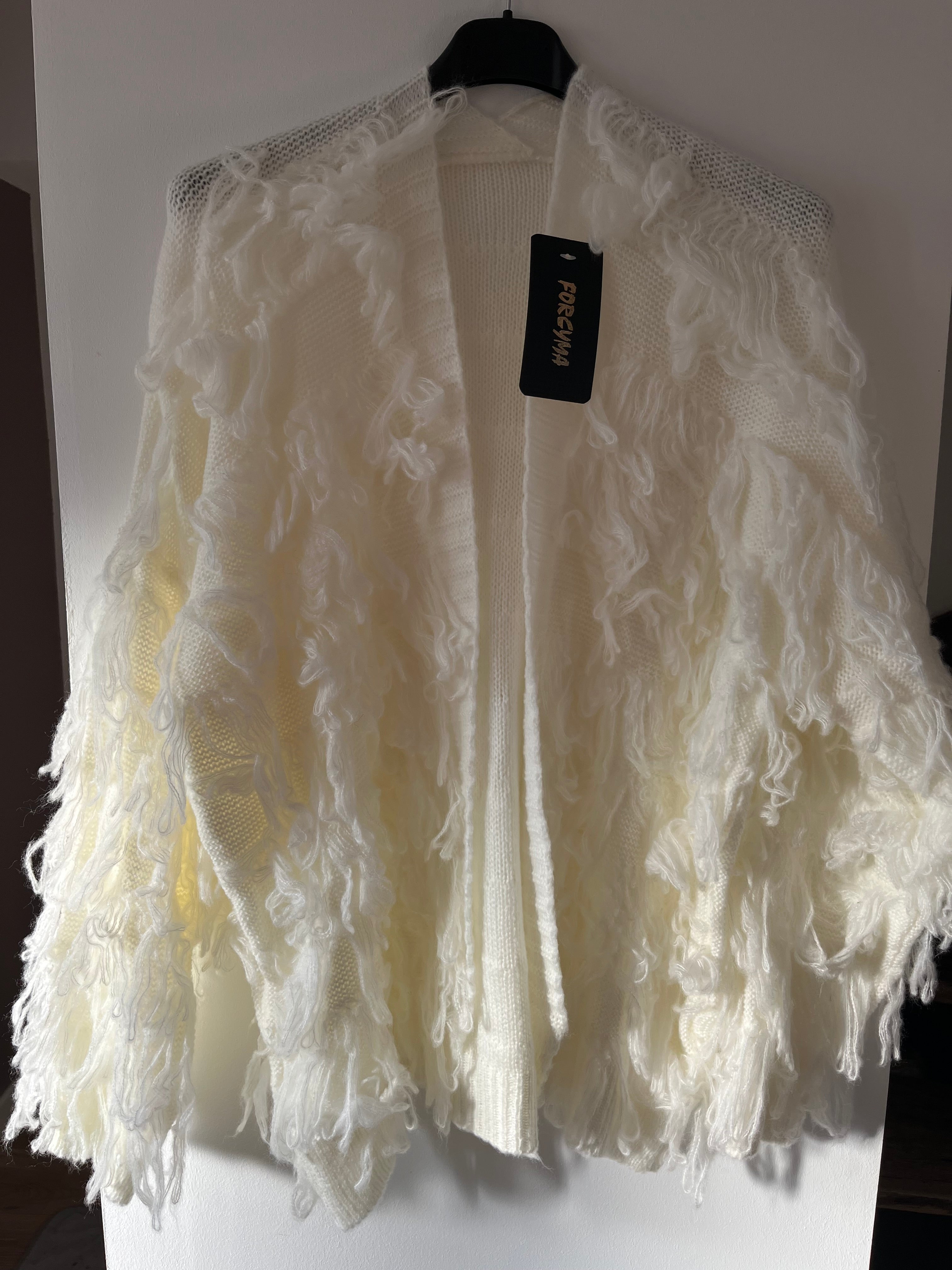 Gilet ouvert à franges