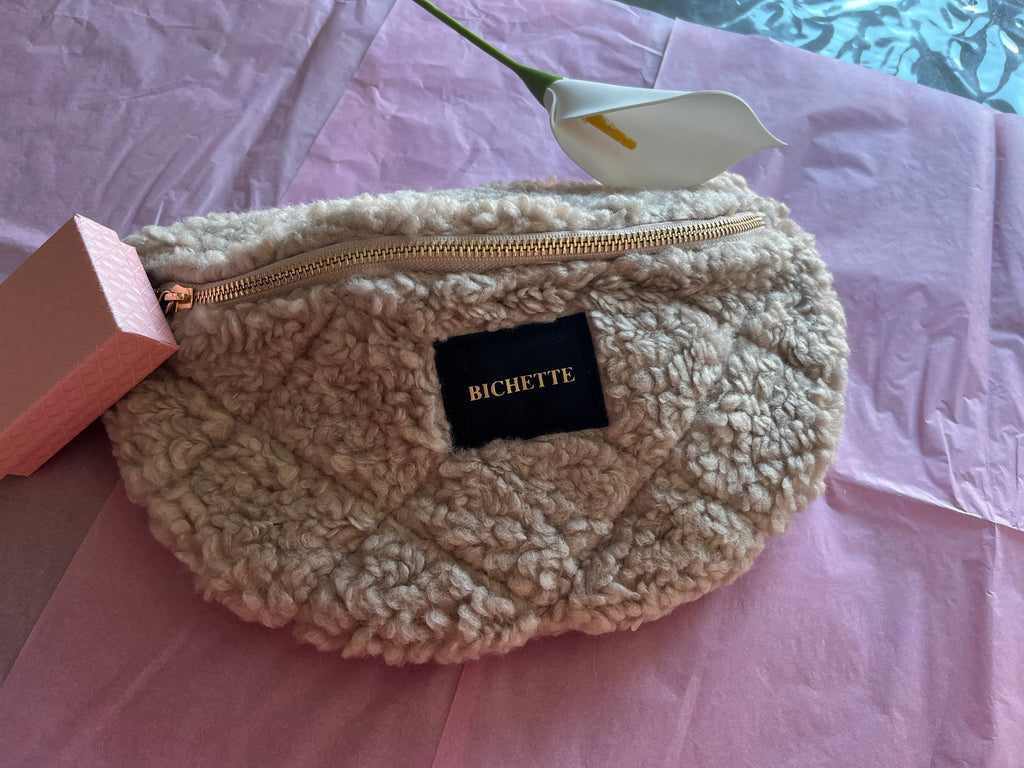 Sac banane Fausse Fourrure Champagne !