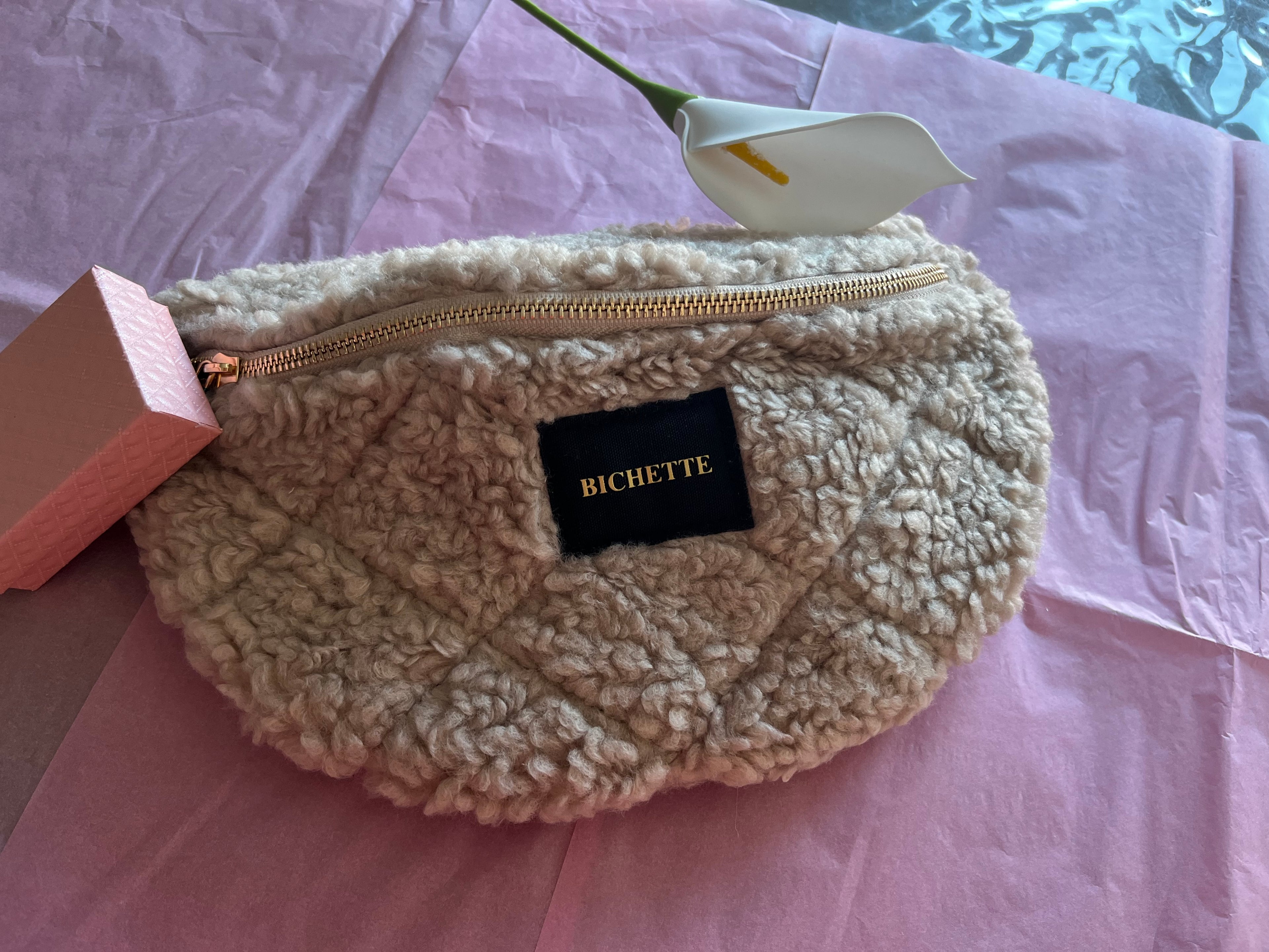 Sac banane Fausse Fourrure Champagne !