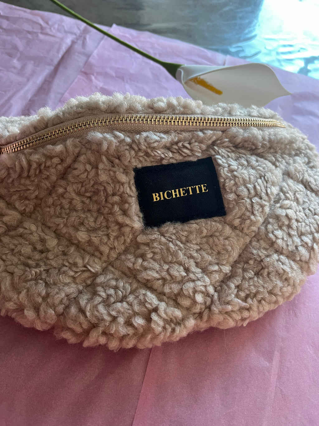 Sac banane Fausse Fourrure Champagne !