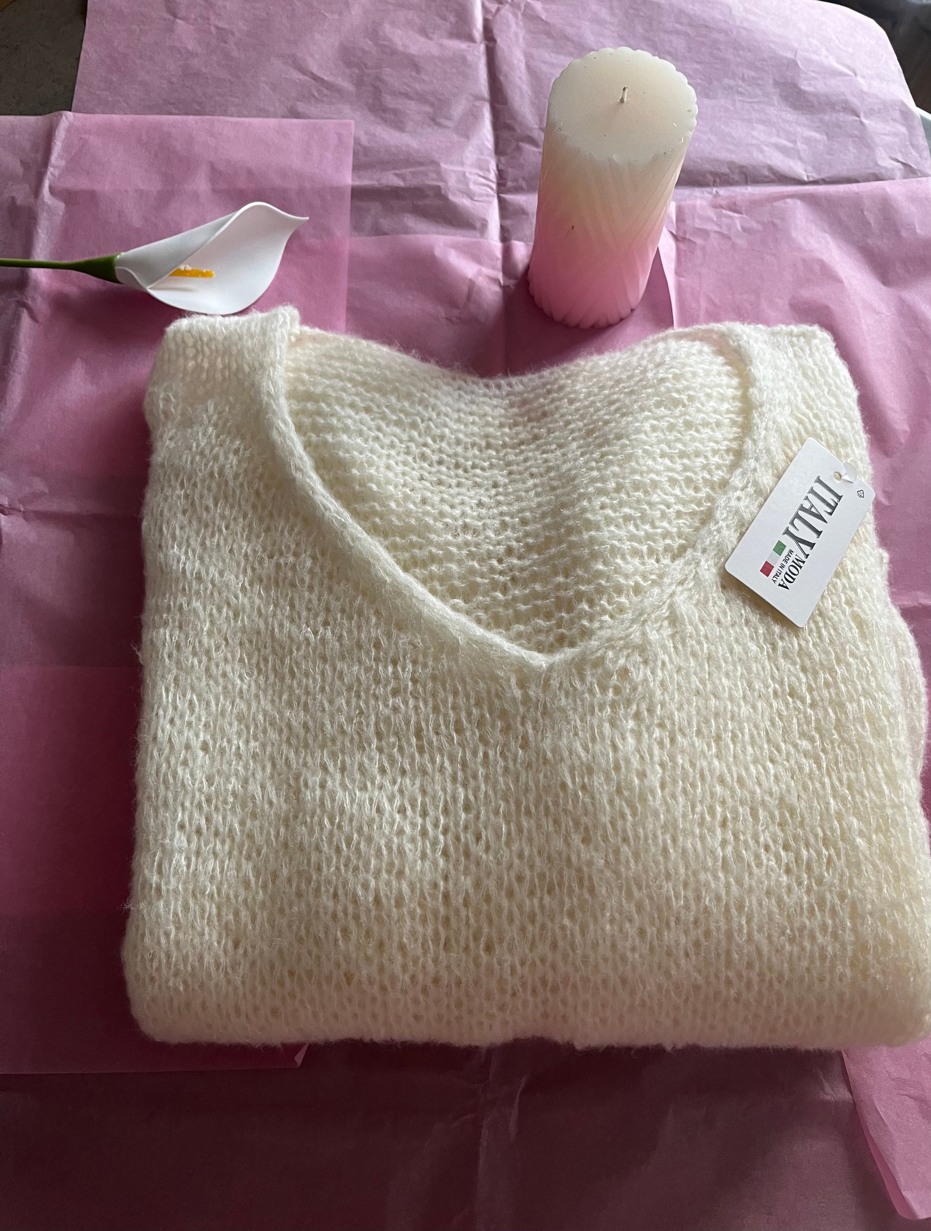 Pull col v doux...36/42