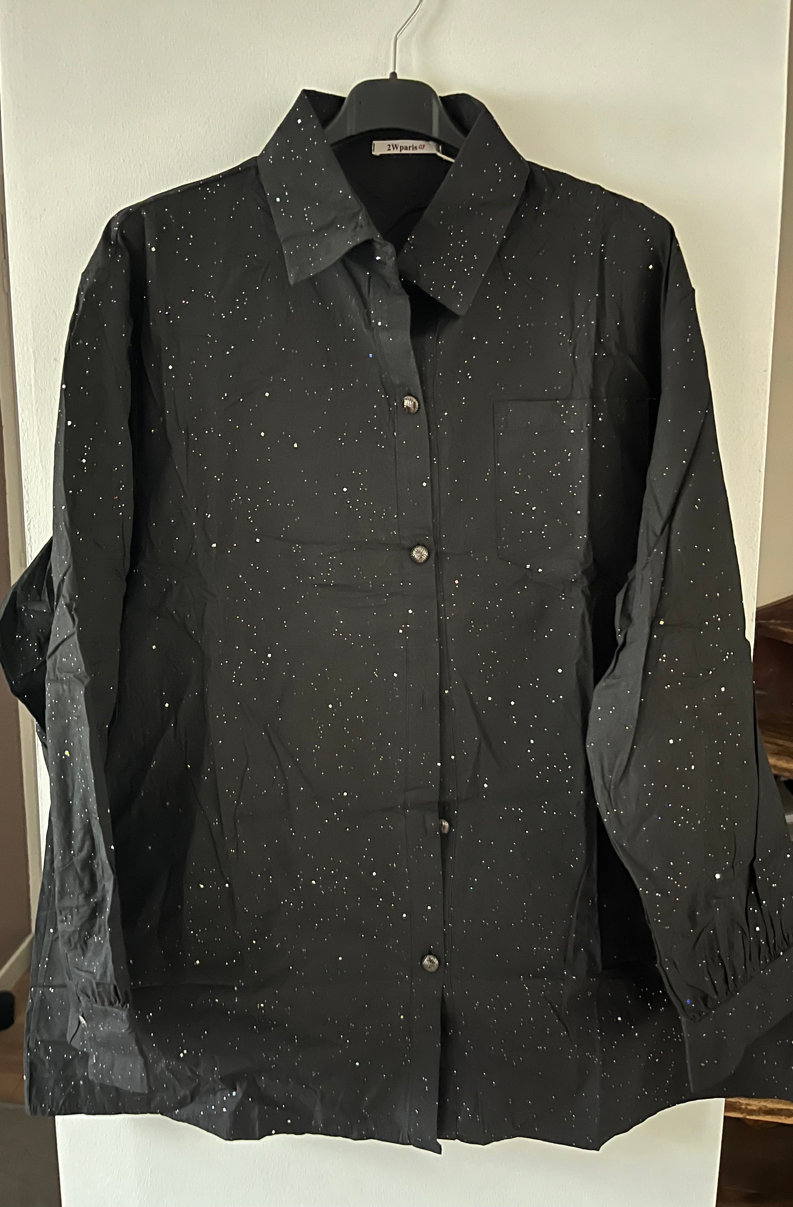 Chemise à Paillettes Belle Taille