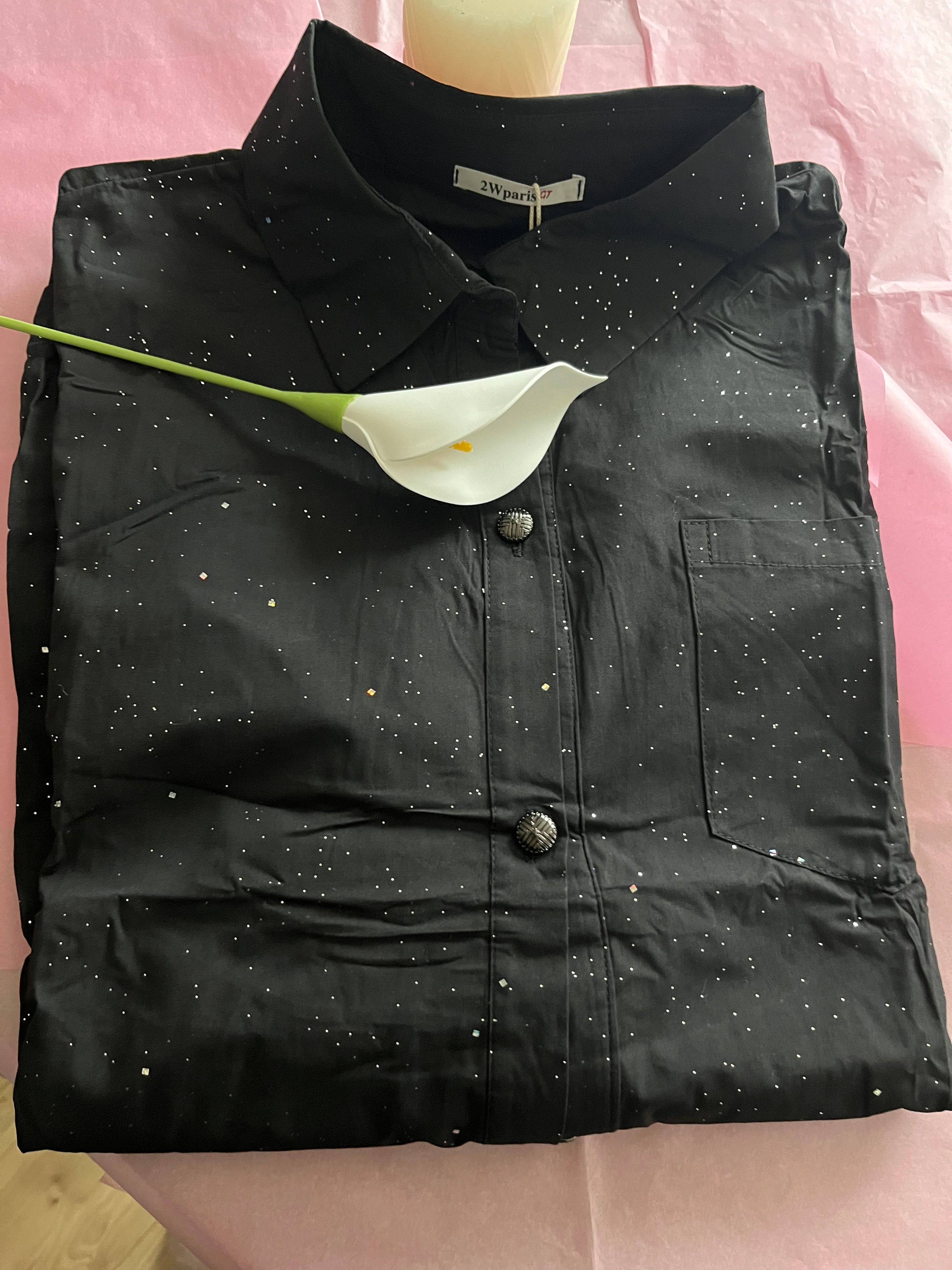 Chemise à Paillettes Belle Taille