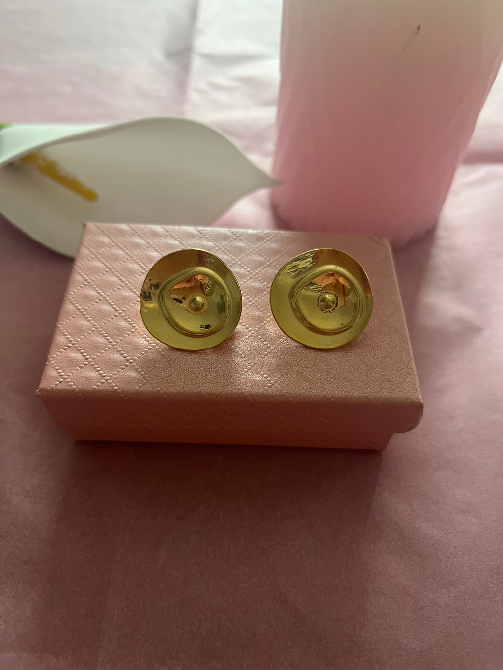 Boucles d'oreilles CLIP rondes dorées