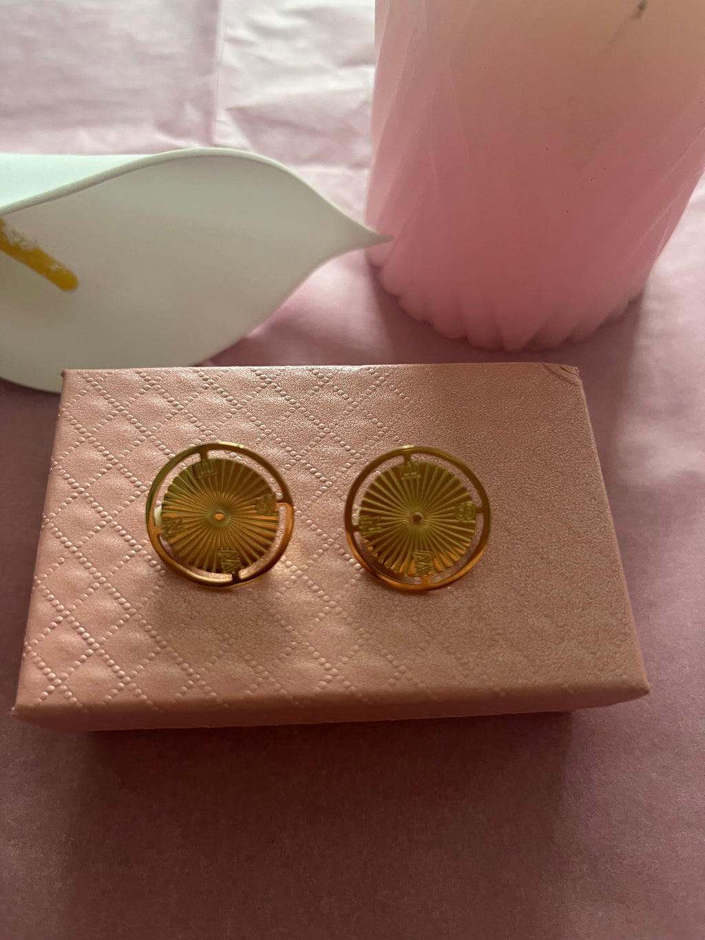 Boucles d'oreilles boussole à clip