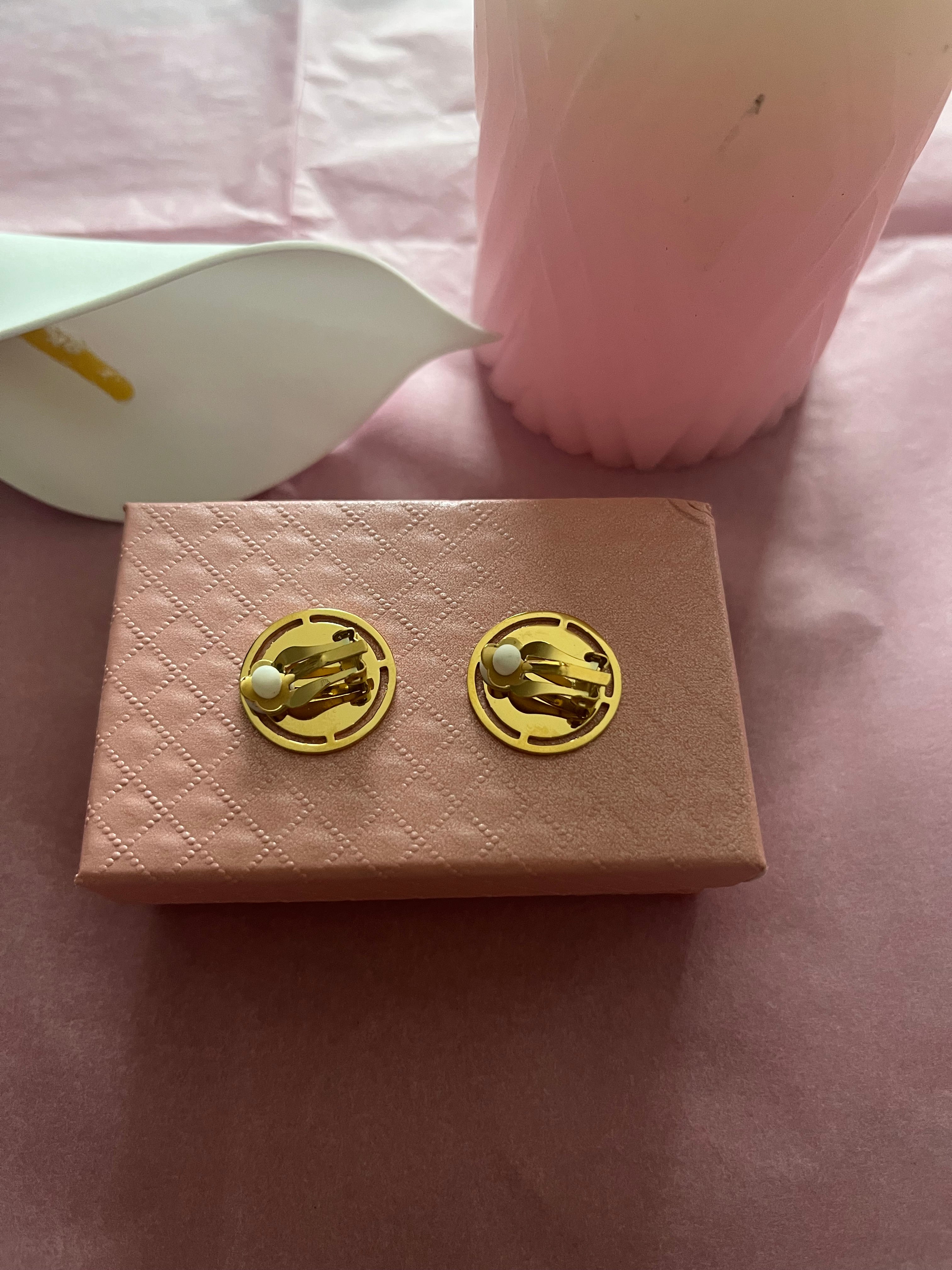 Boucles d'oreilles boussole à clip